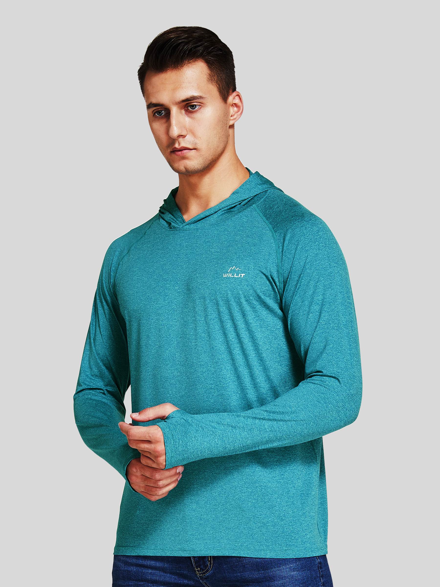 Men's Sun Protection Long Sleeve Hooded Shirts - Image 19