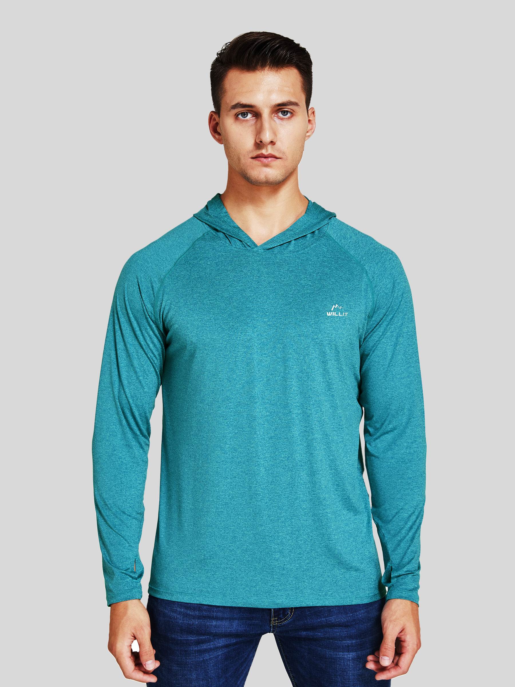 Men's Sun Protection Long Sleeve Hooded Shirts - Image 20