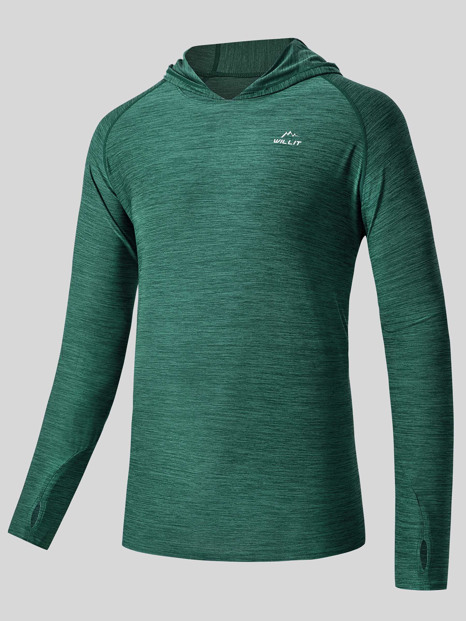 Men's Sun Protection Long Sleeve Hooded Shirts - Image 14
