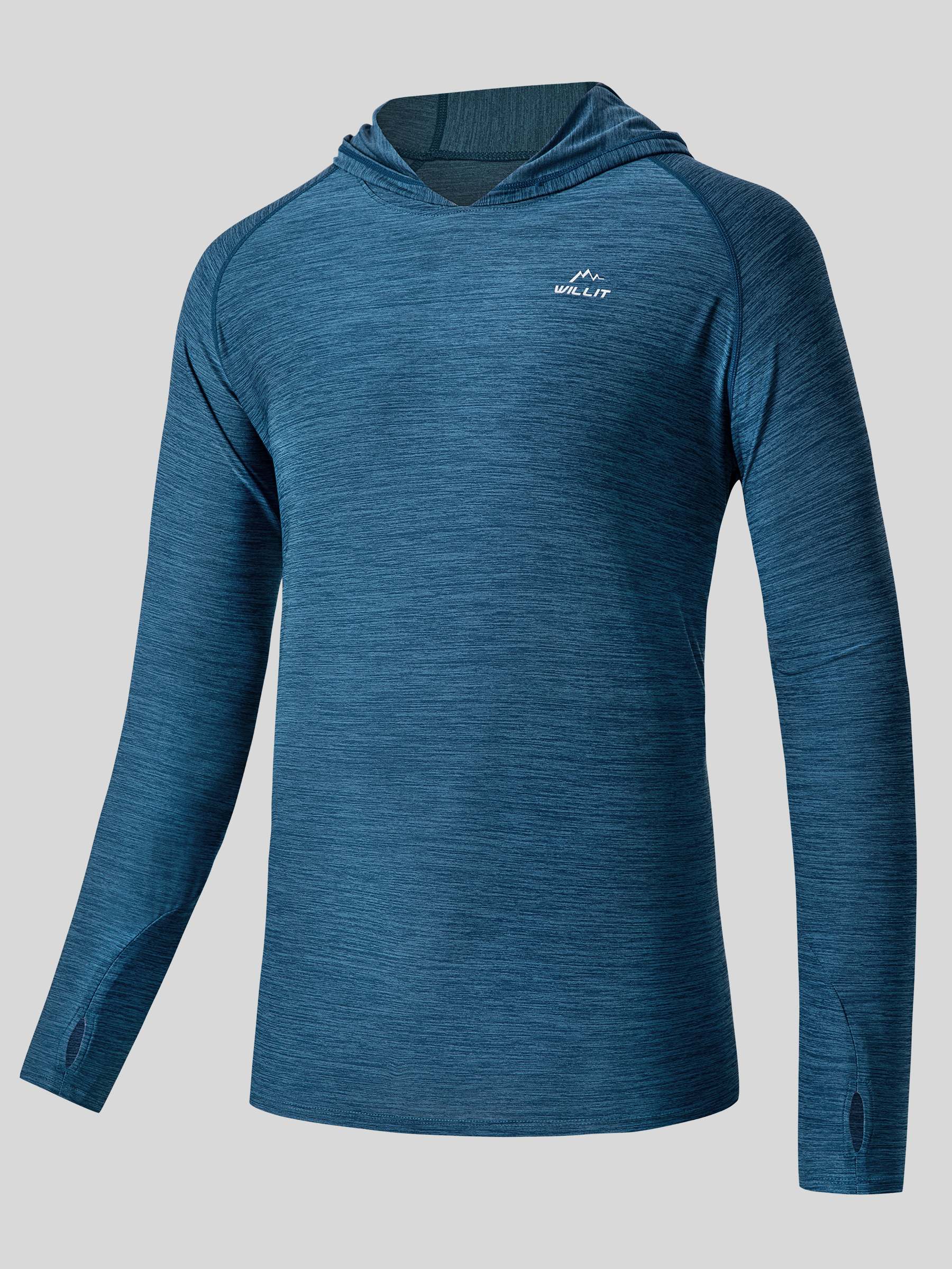 Men's Sun Protection Long Sleeve Hooded Shirts - Image 12