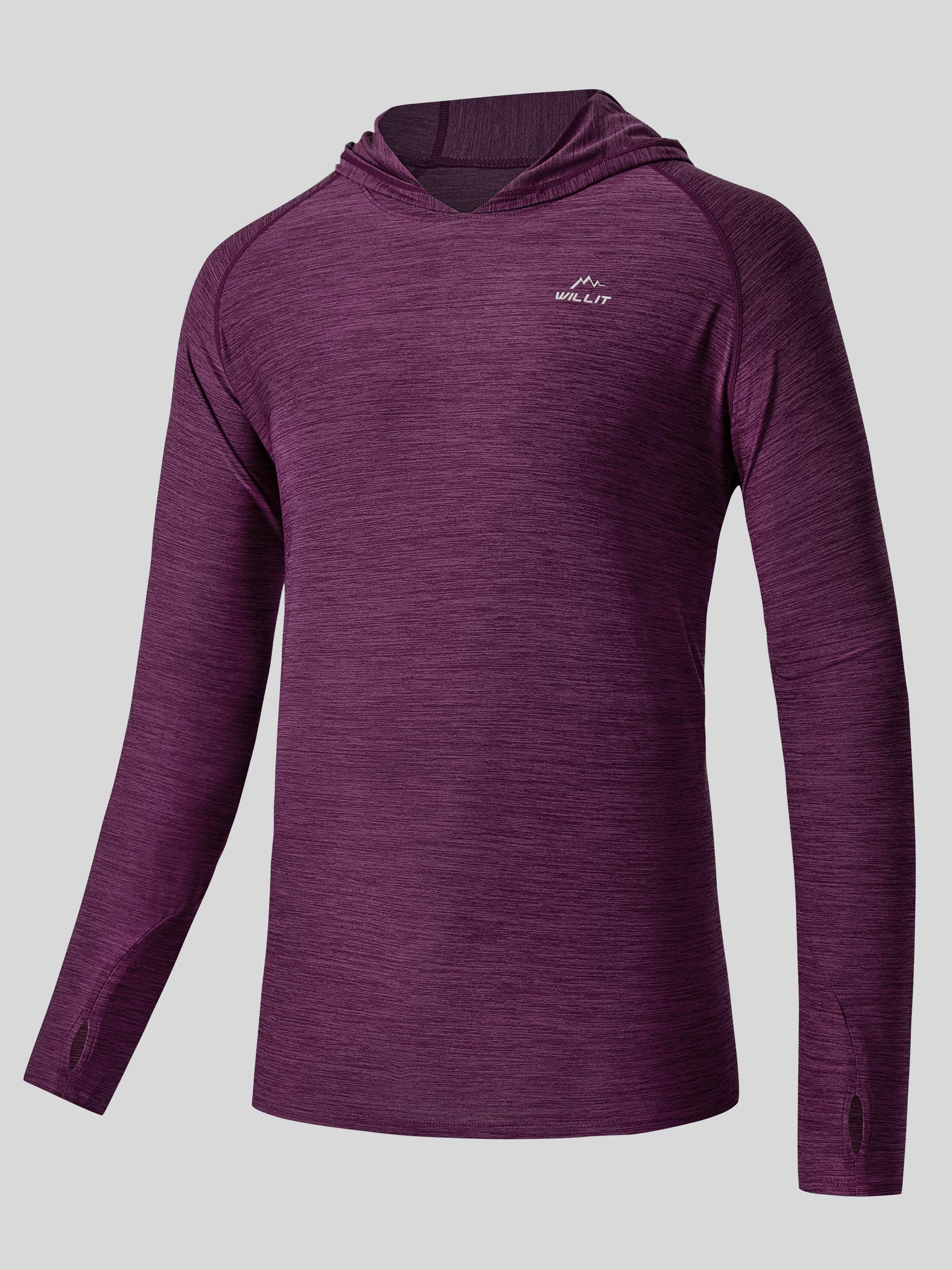 Men's Sun Protection Long Sleeve Hooded Shirts - Image 16