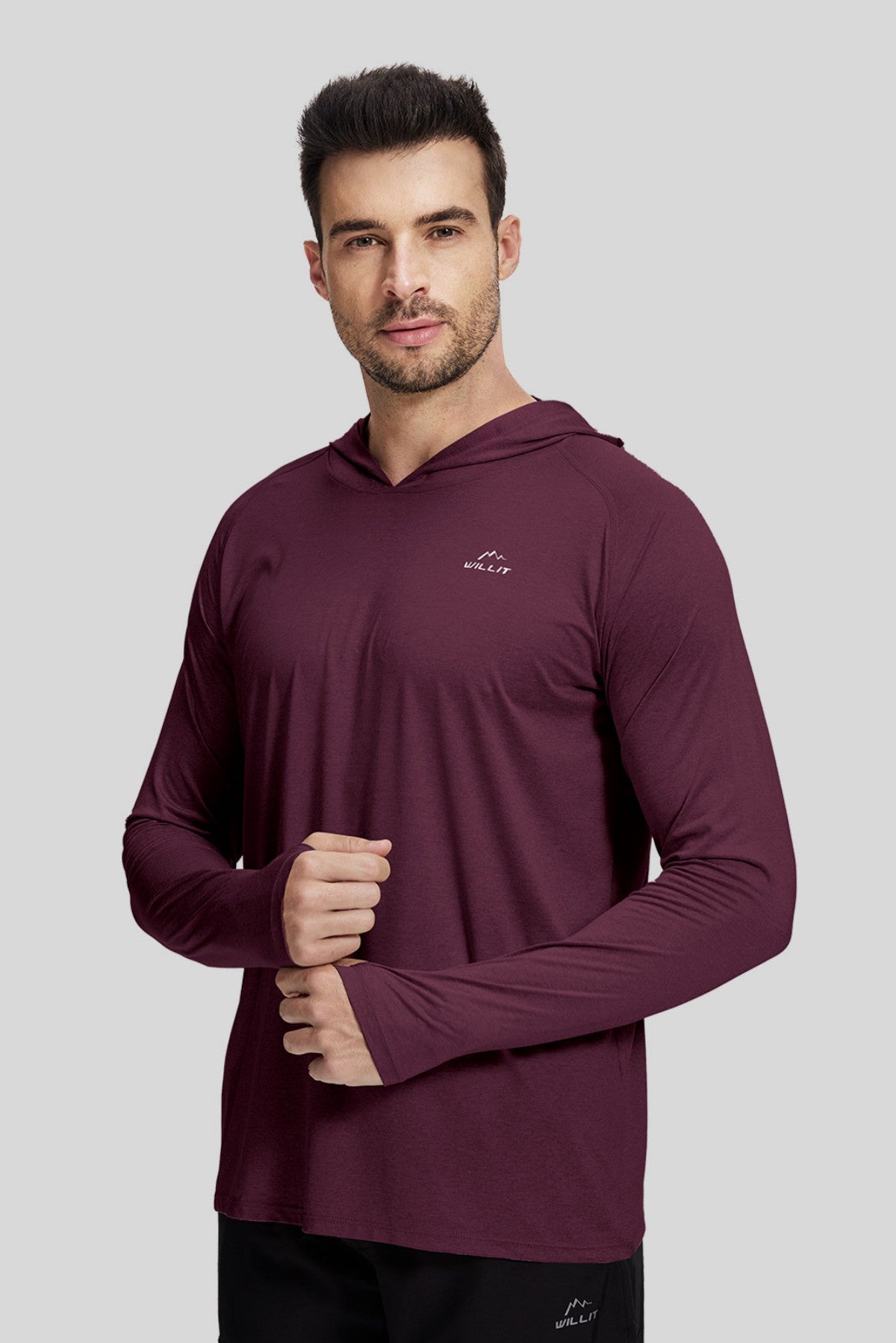 Men's Sun Protection Long Sleeve Hooded Shirts - Image 34