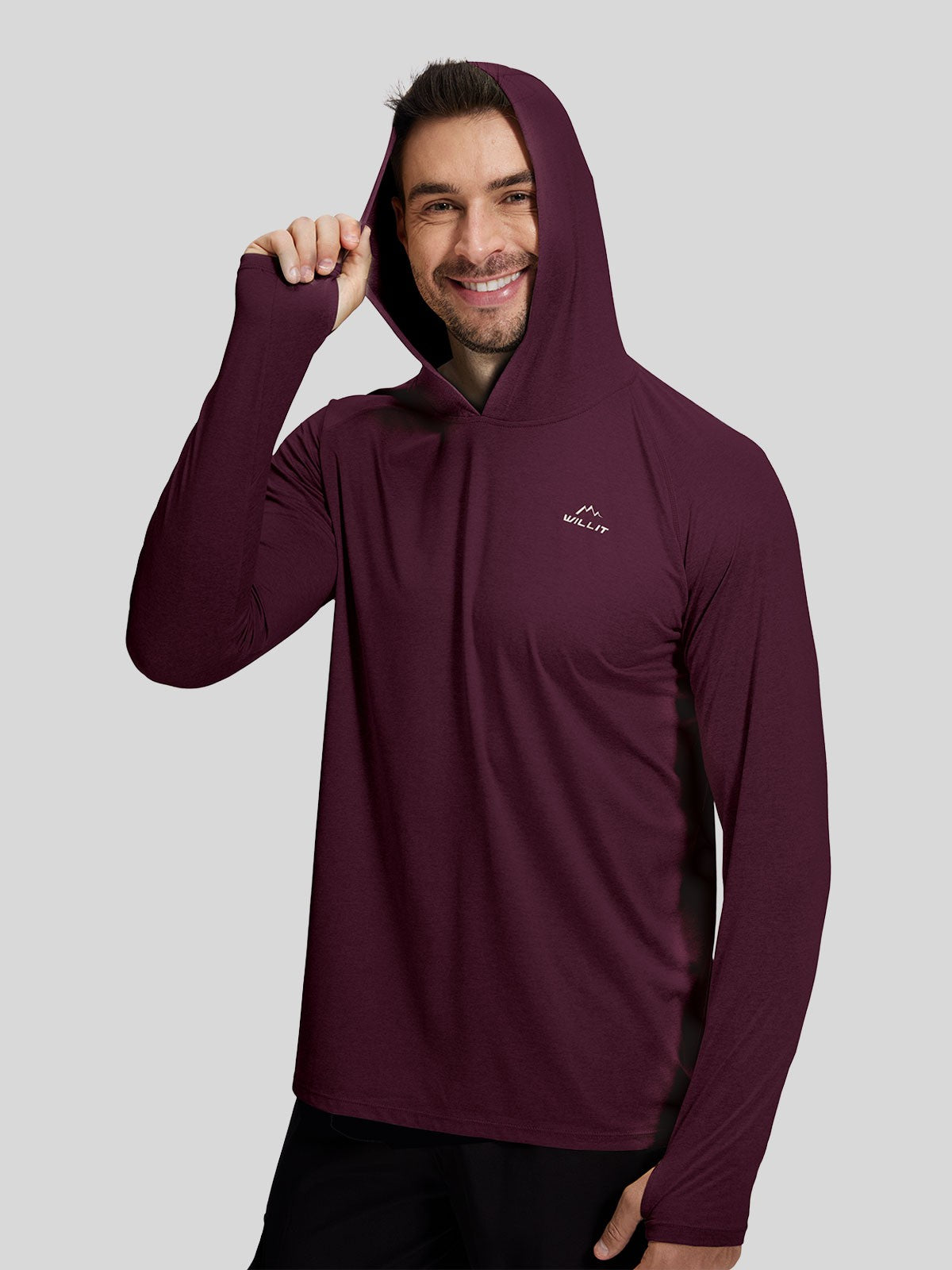 Men's Sun Protection Long Sleeve Hooded Shirts - Image 37