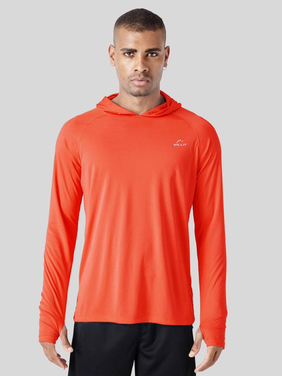 Men's Sun Protection Long Sleeve Shirts with Hood - Image 37