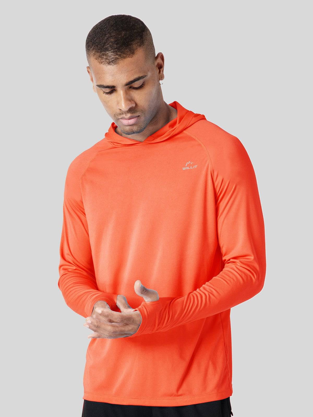 Men's Sun Protection Long Sleeve Shirts with Hood - Image 38