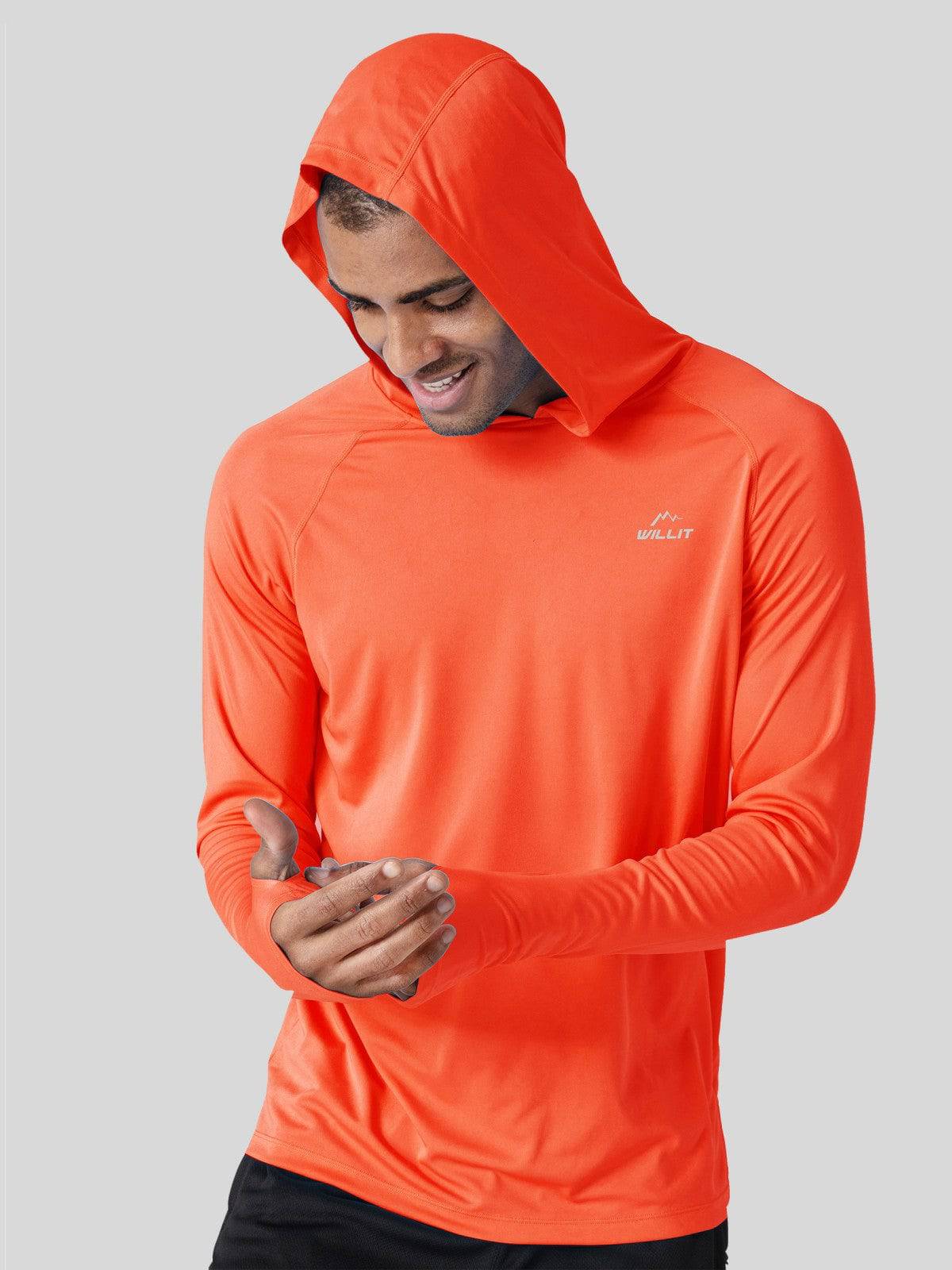 Men's Sun Protection Long Sleeve Shirts with Hood - Image 36