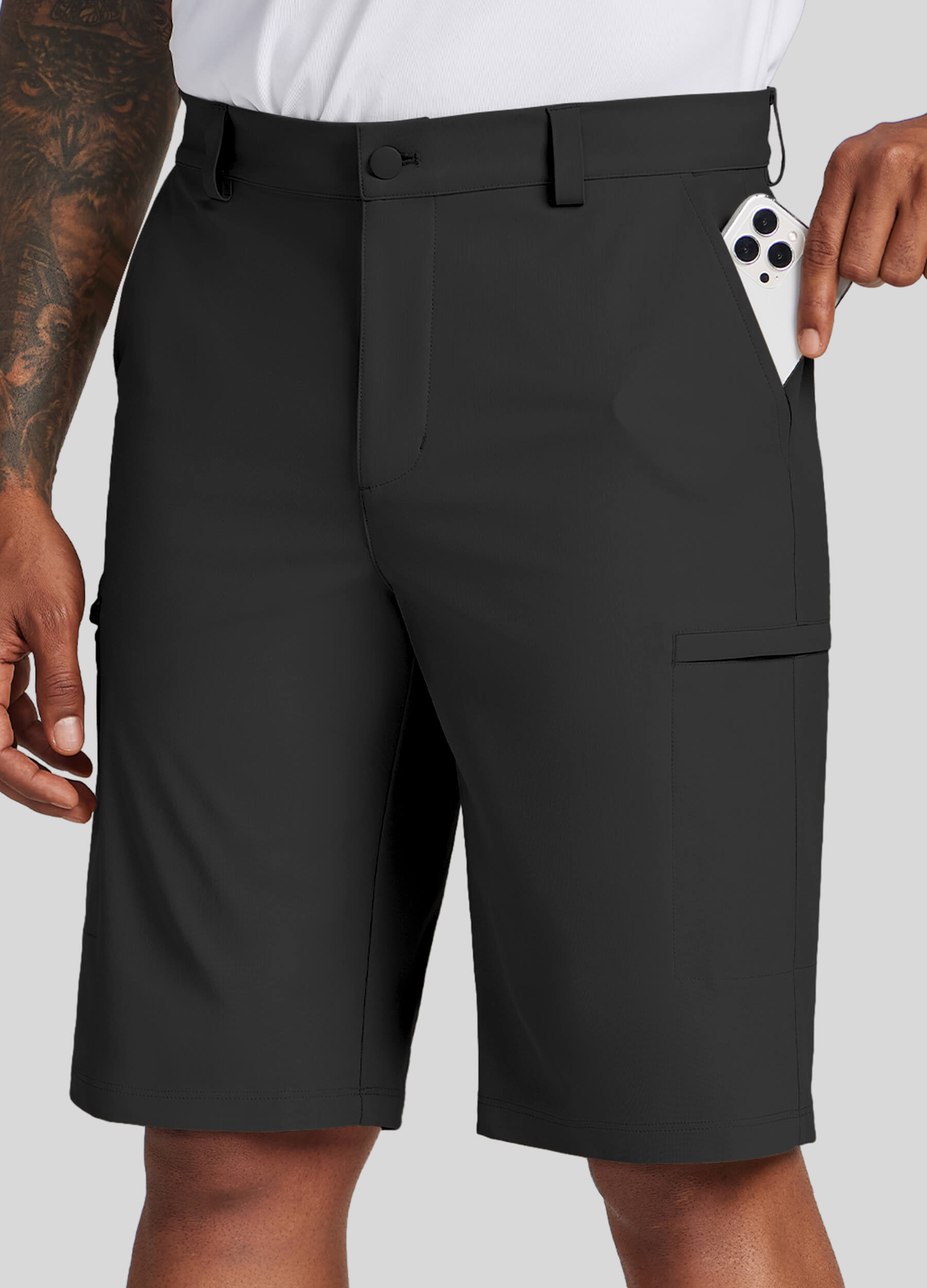 Men Golf Dress Shorts Classic Fit - Image 72