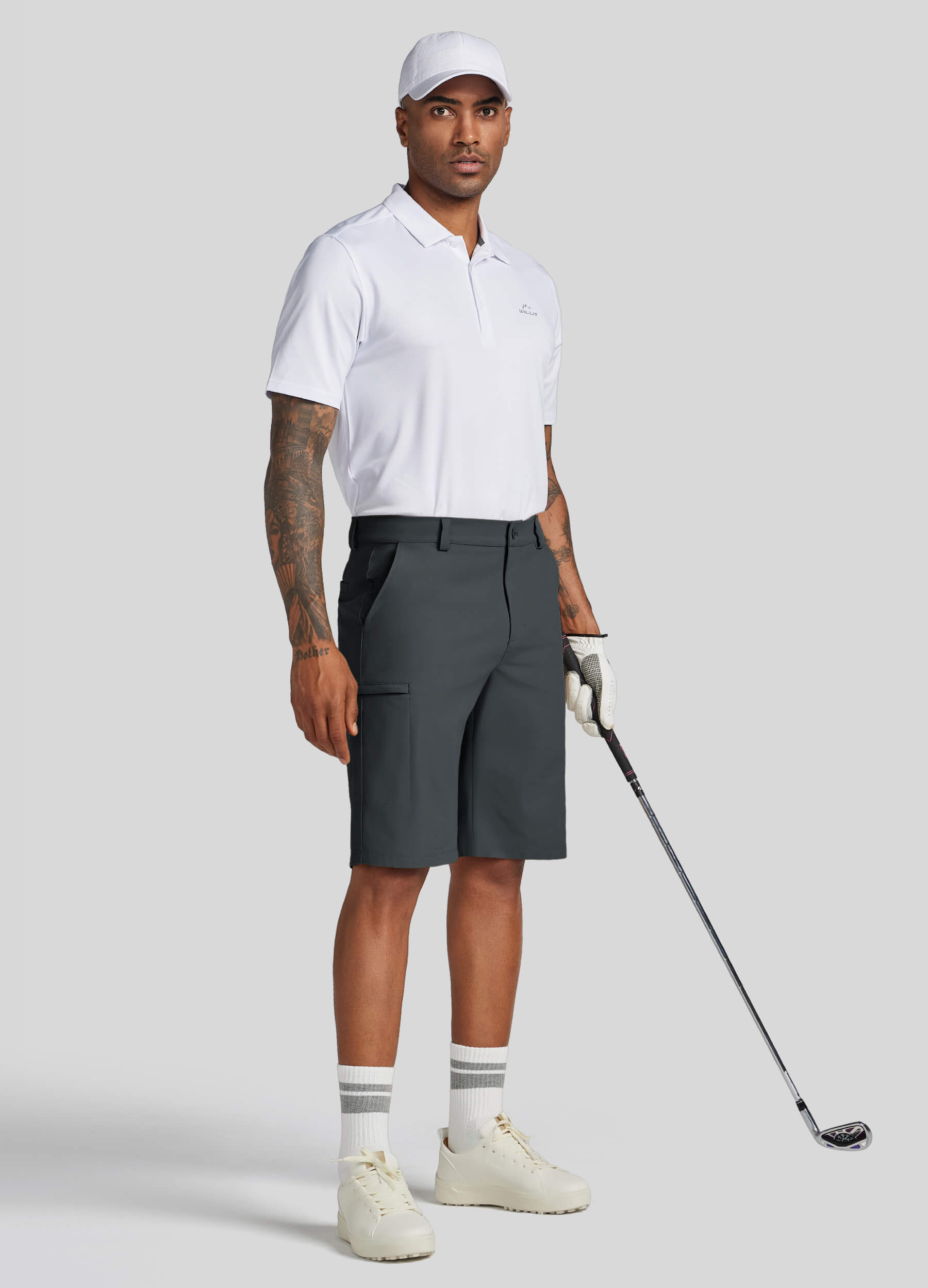 Men Golf Dress Shorts Classic Fit - Image 76