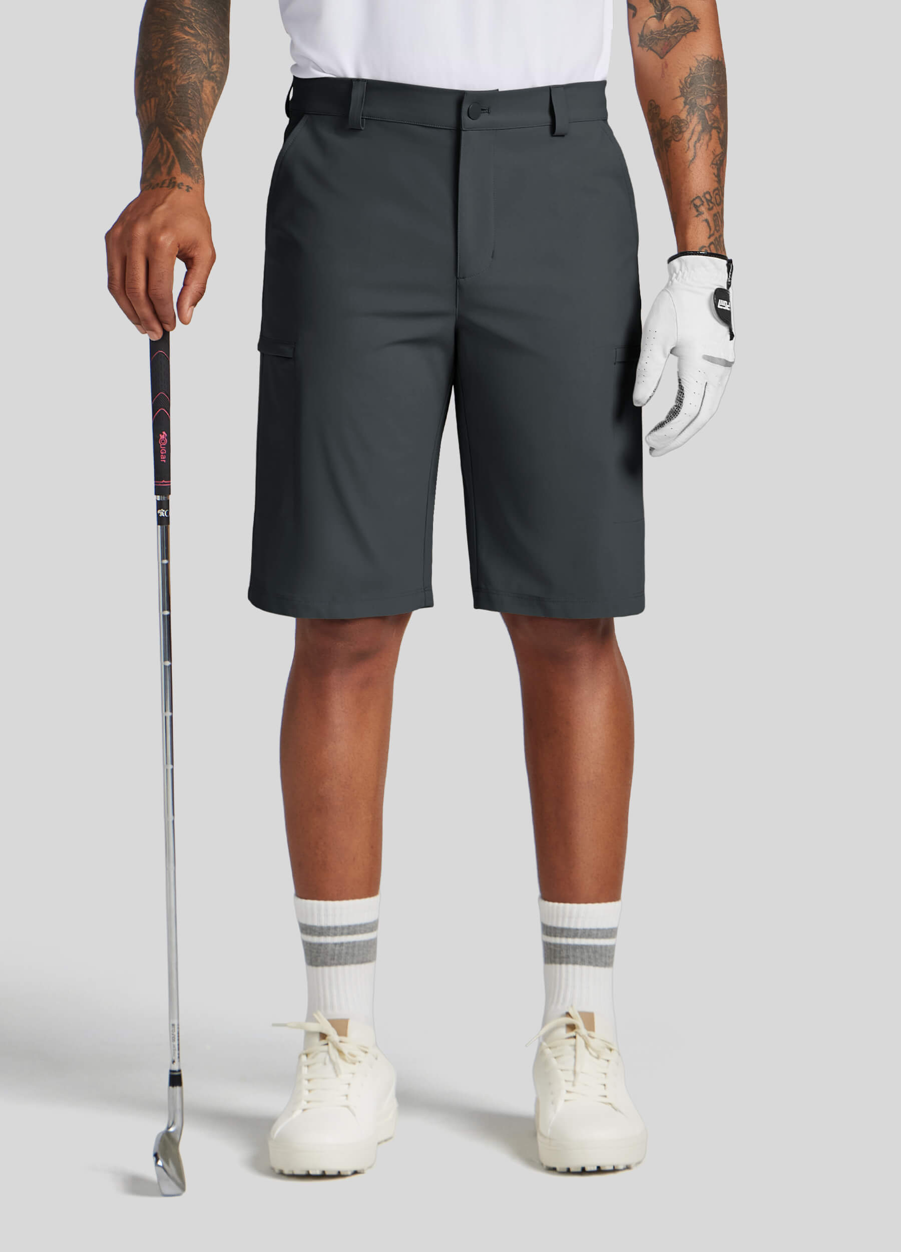 Men Golf Dress Shorts Classic Fit - Image 77