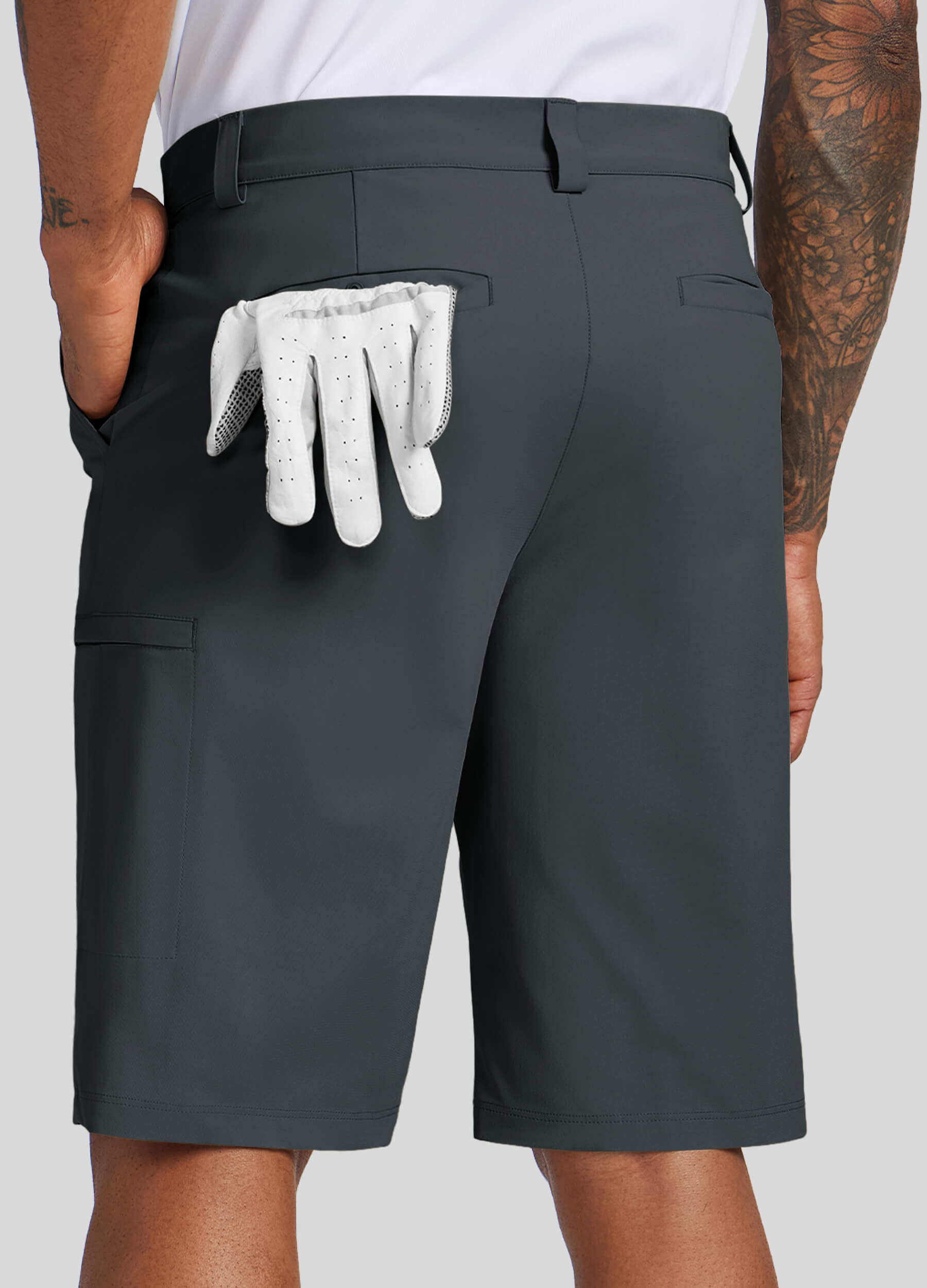 Men Golf Dress Shorts Classic Fit - Image 79