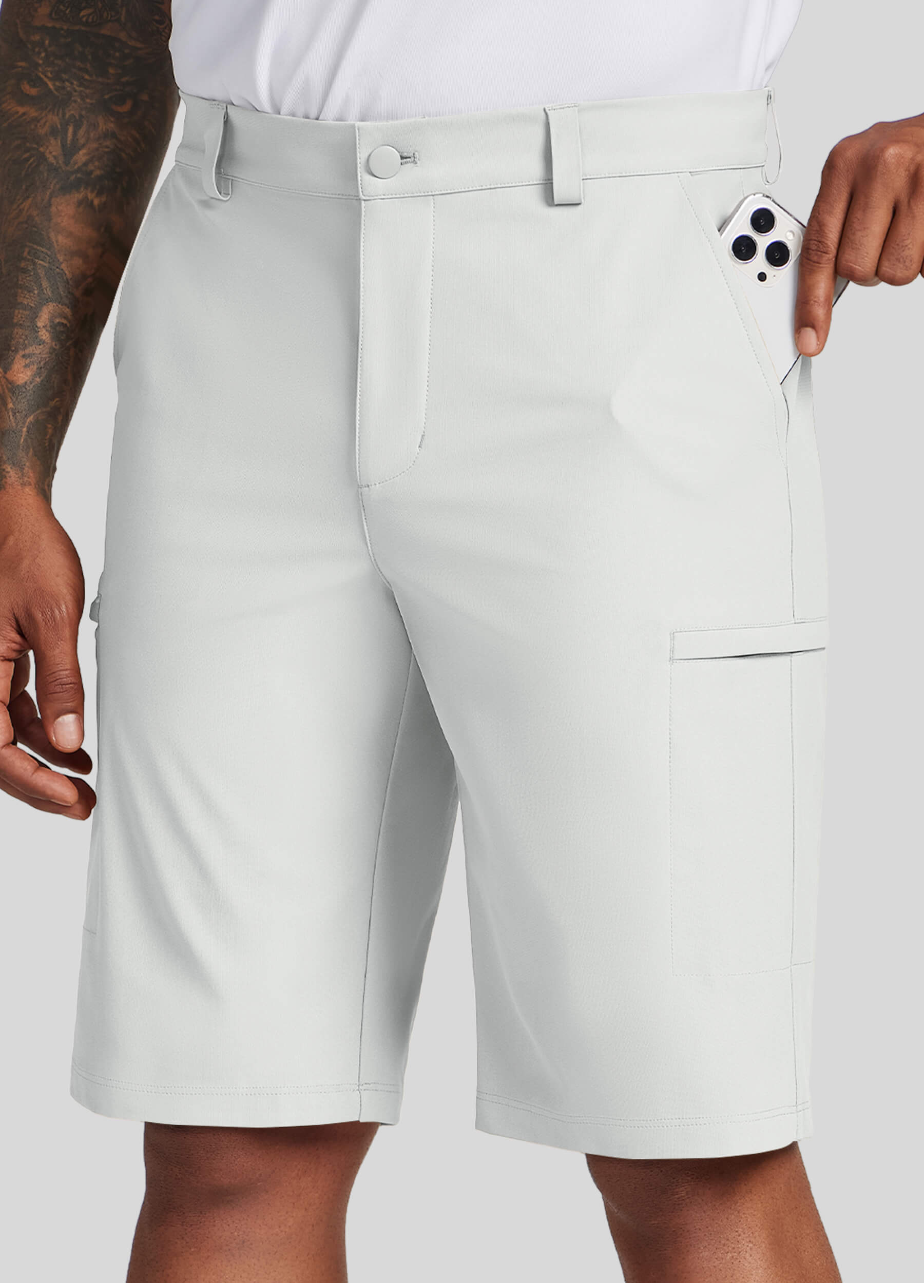 Men Golf Dress Shorts Classic Fit - Image 82