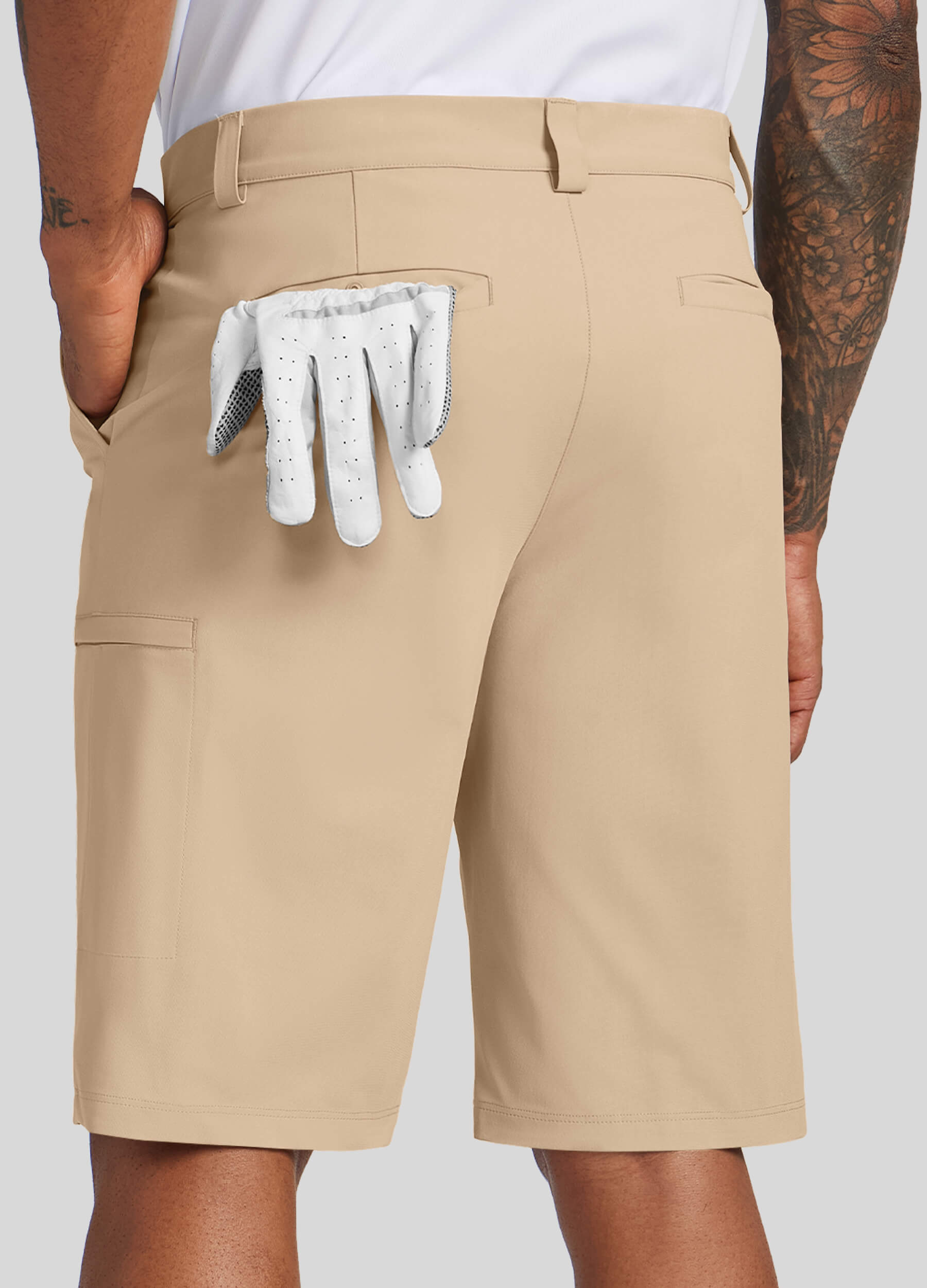 Men Golf Dress Shorts Classic Fit - Image 88
