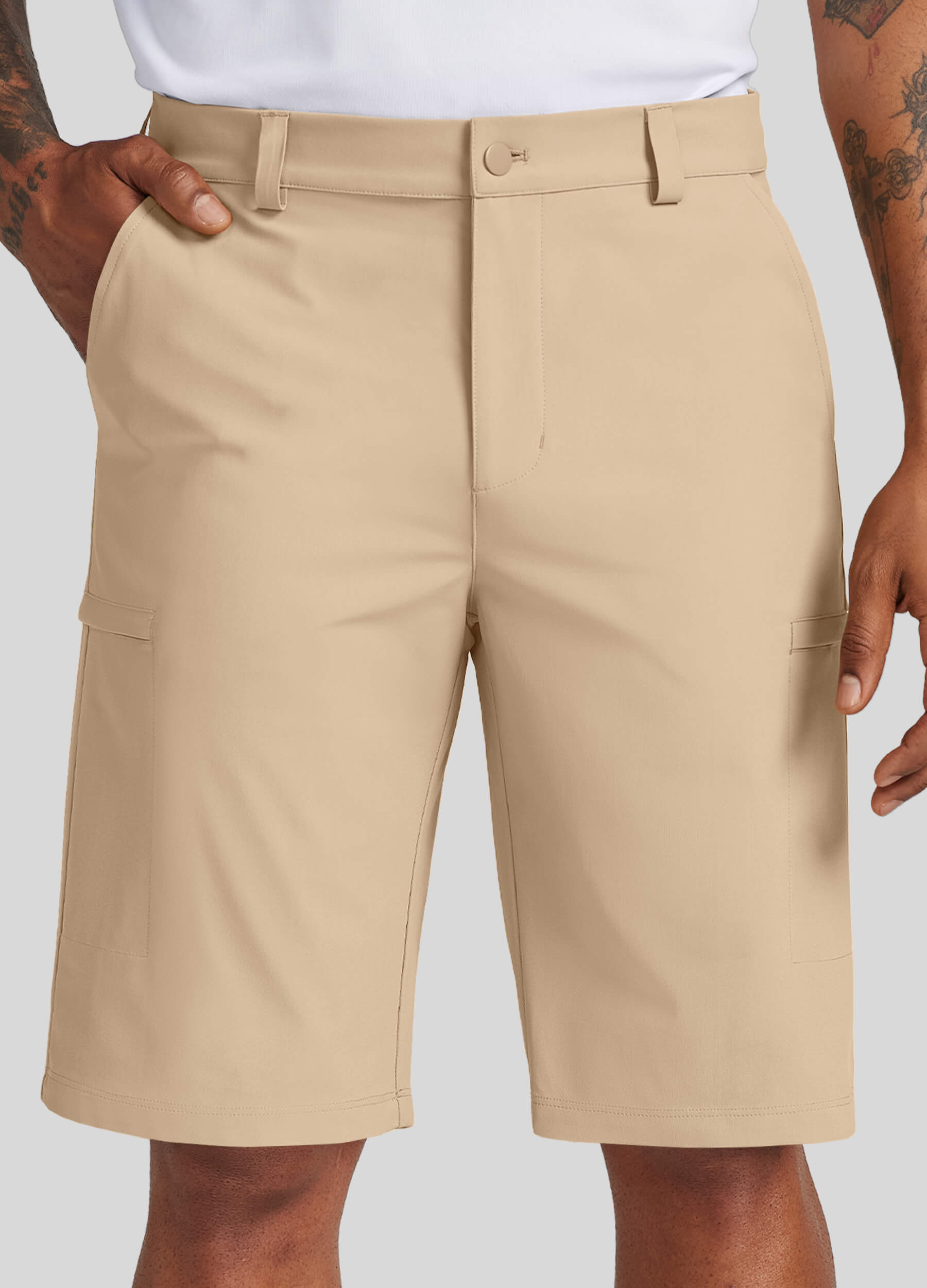 Men Golf Dress Shorts Classic Fit - Image 89