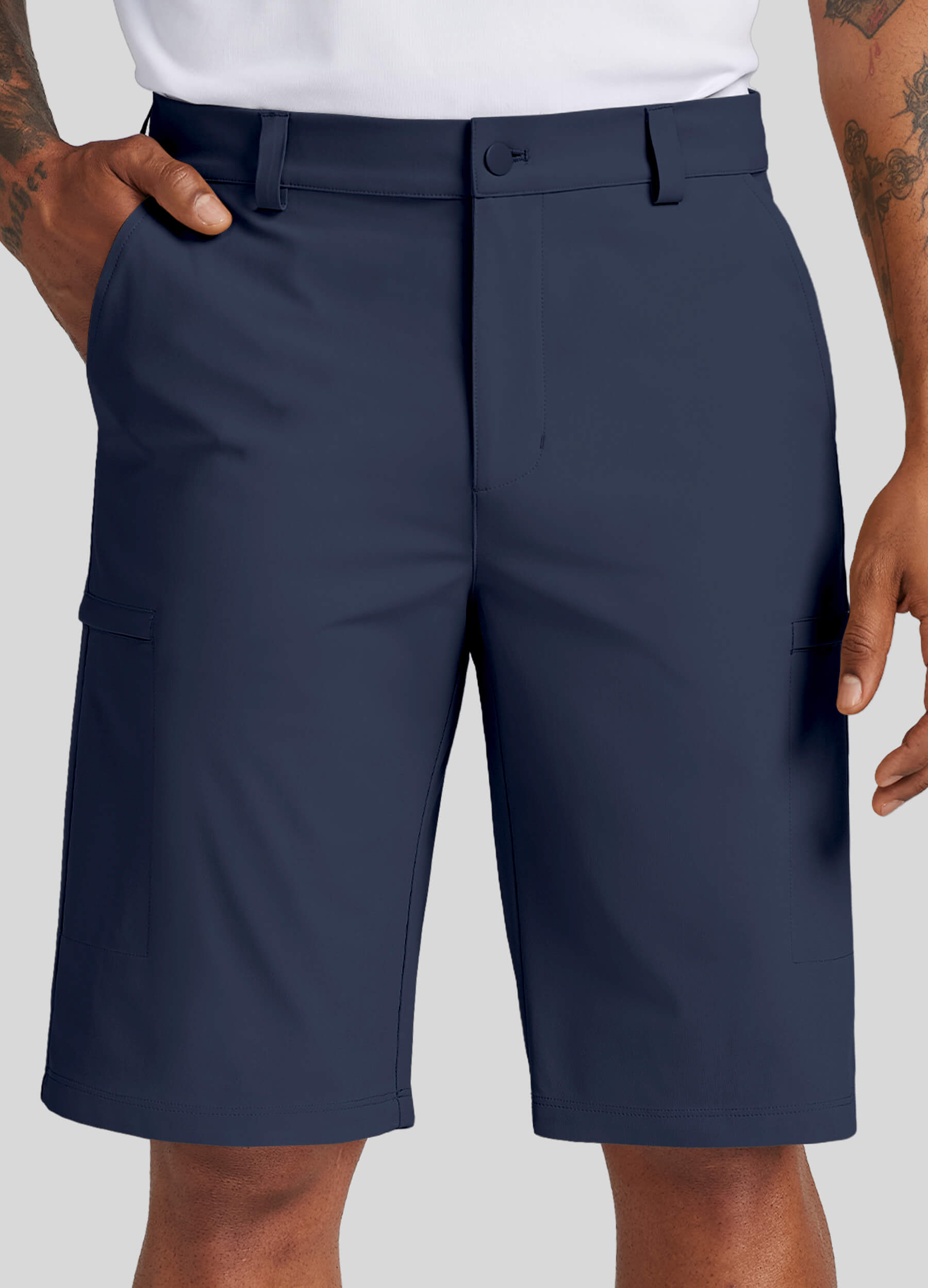 Men Golf Dress Shorts Classic Fit - Image 55