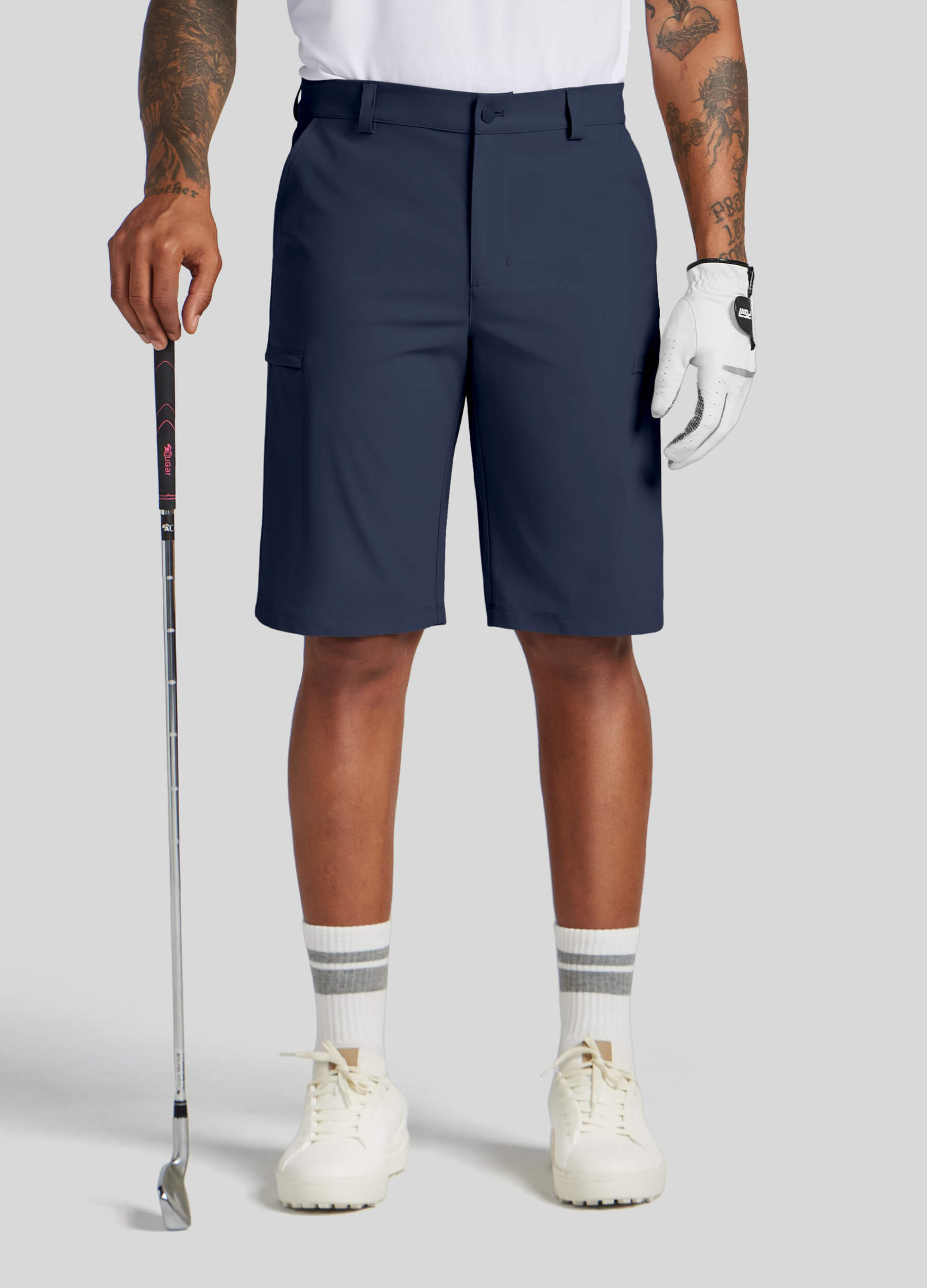 Men Golf Dress Shorts Classic Fit - Image 57