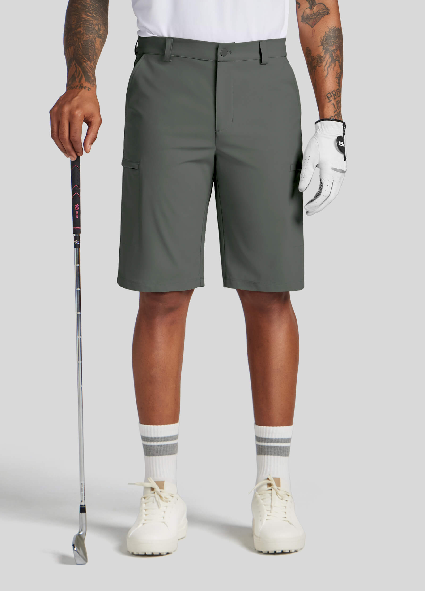 Men Golf Dress Shorts Classic Fit - Image 61