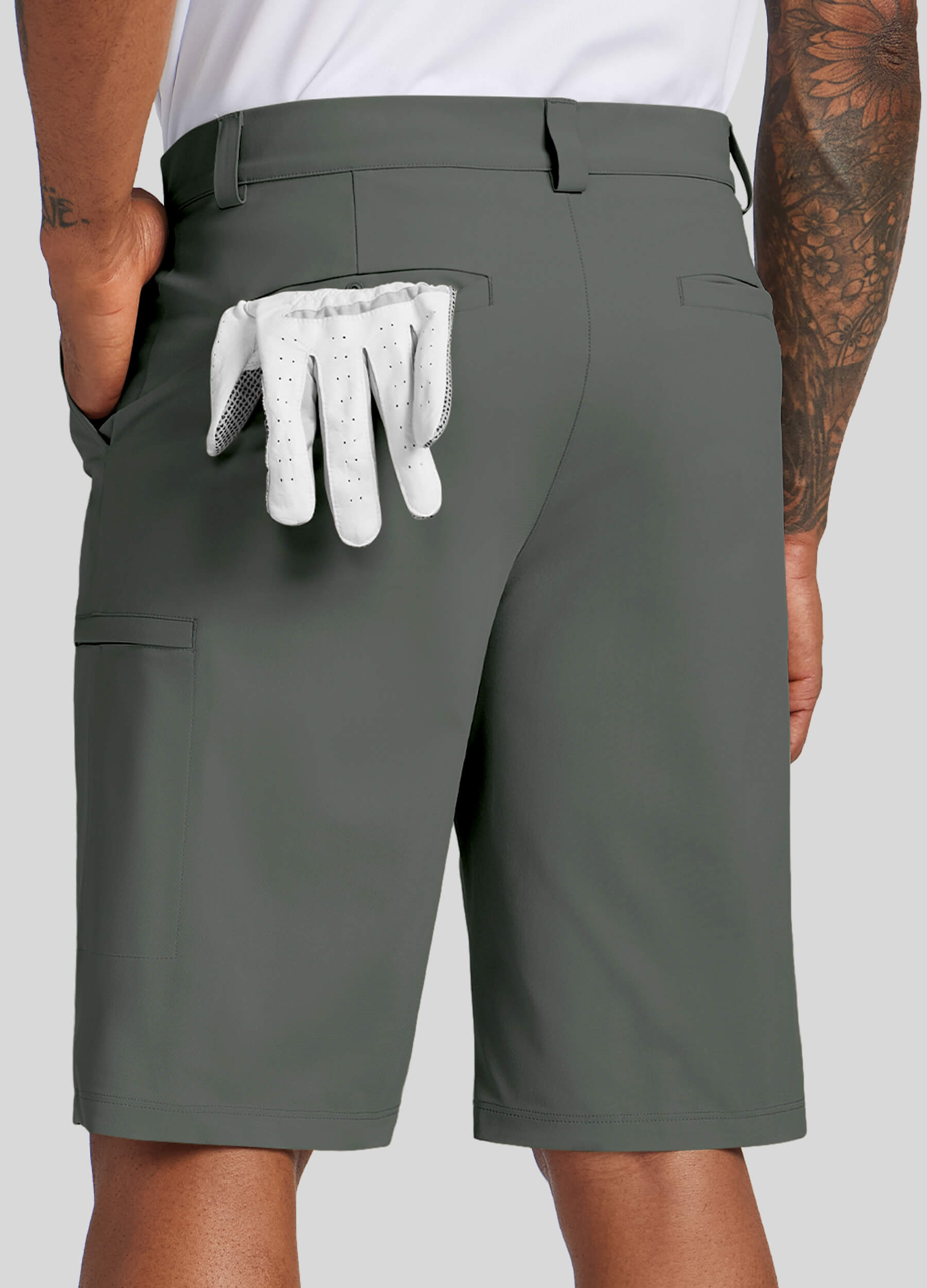 Men Golf Dress Shorts Classic Fit - Image 63