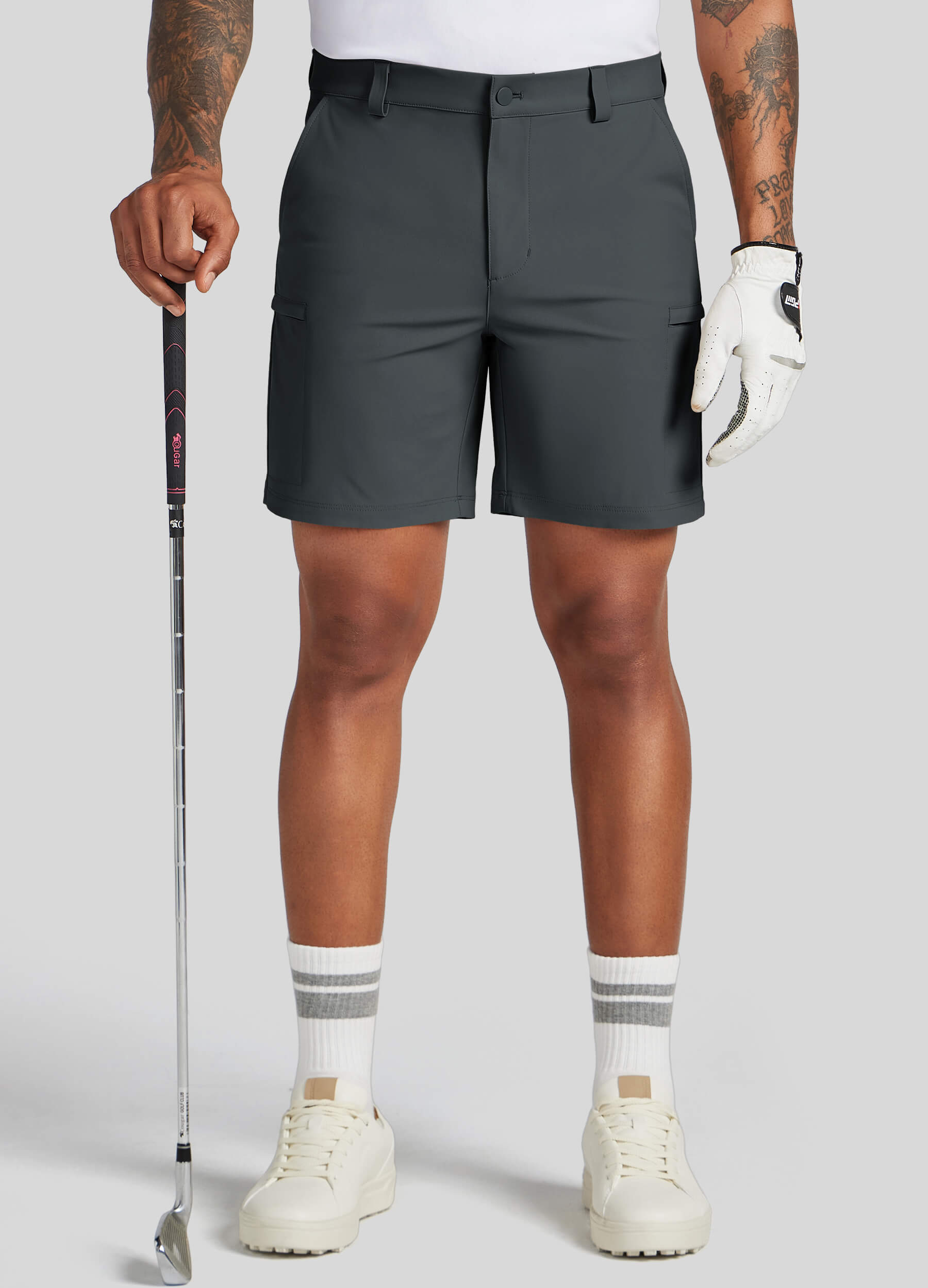 Men Golf Dress Shorts Classic Fit - Image 44