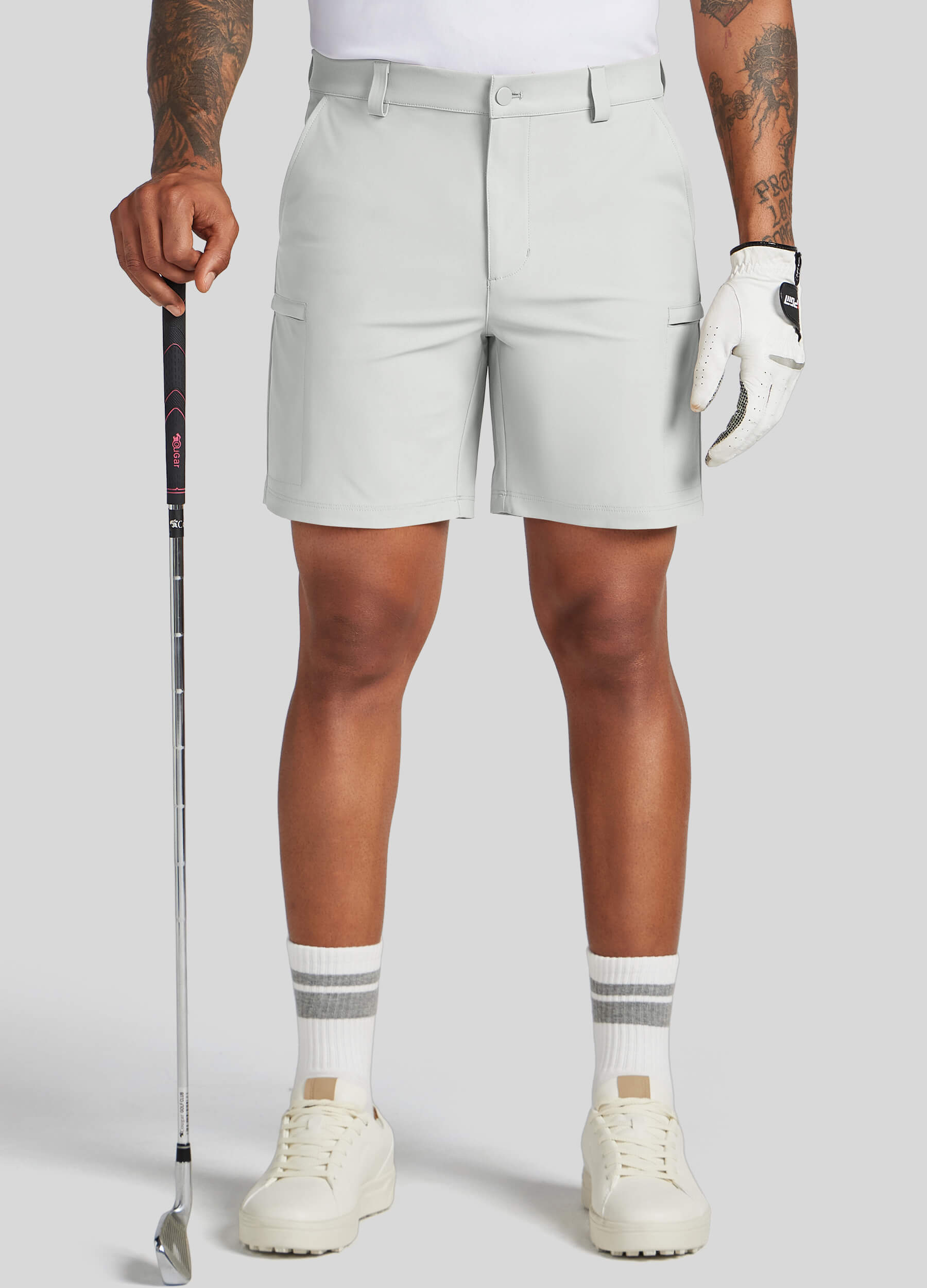 Men Golf Dress Shorts Classic Fit - Image 49