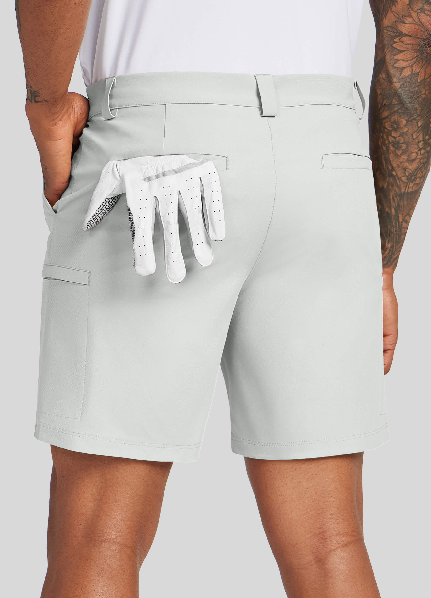 Men Golf Dress Shorts Classic Fit - Image 51