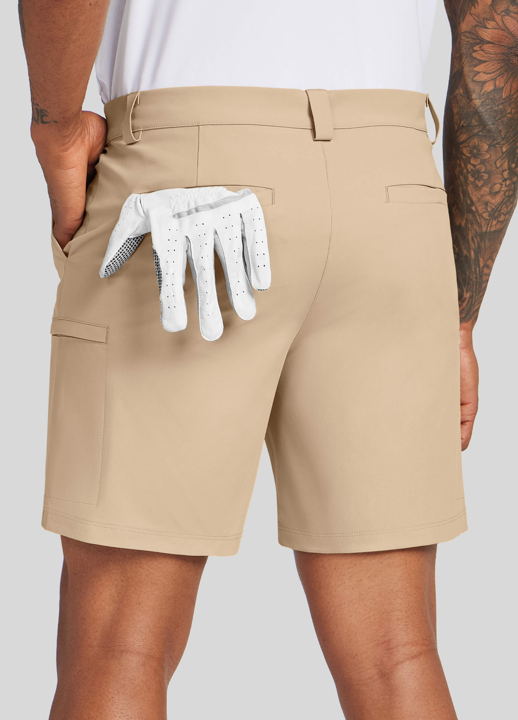 Men Golf Dress Shorts Classic Fit - Image 52