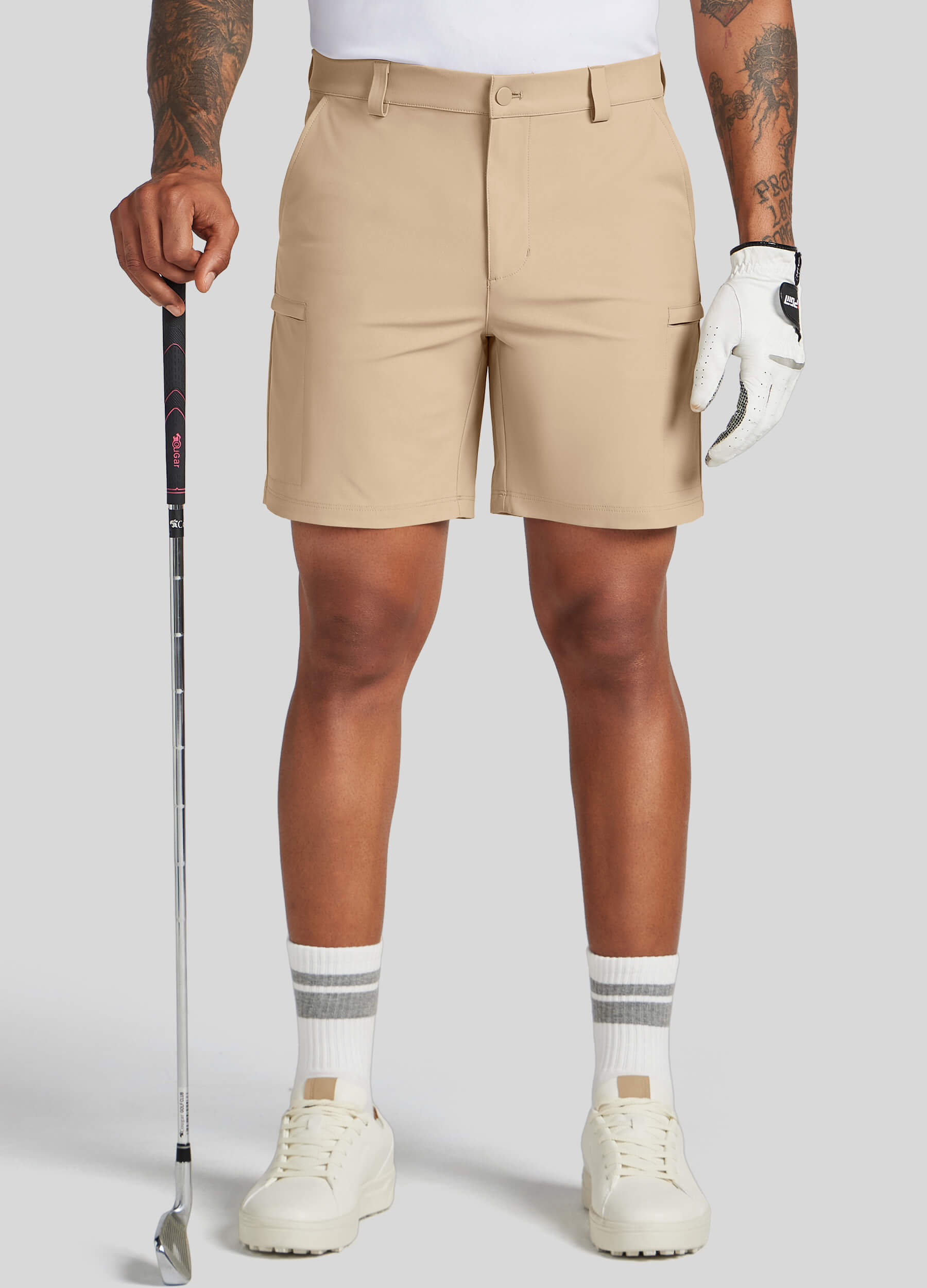 Men Golf Dress Shorts Classic Fit - Image 54
