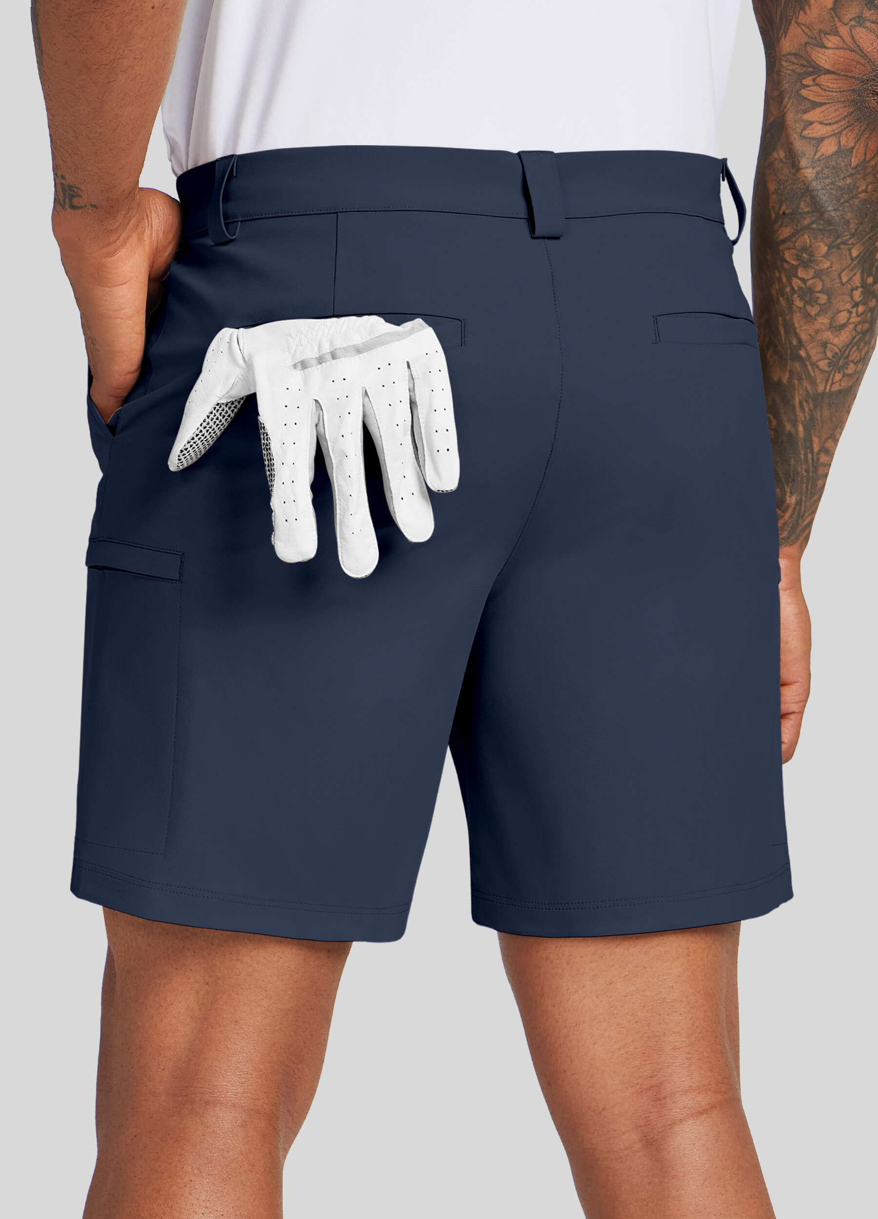 Men Golf Dress Shorts Classic Fit - Image 28