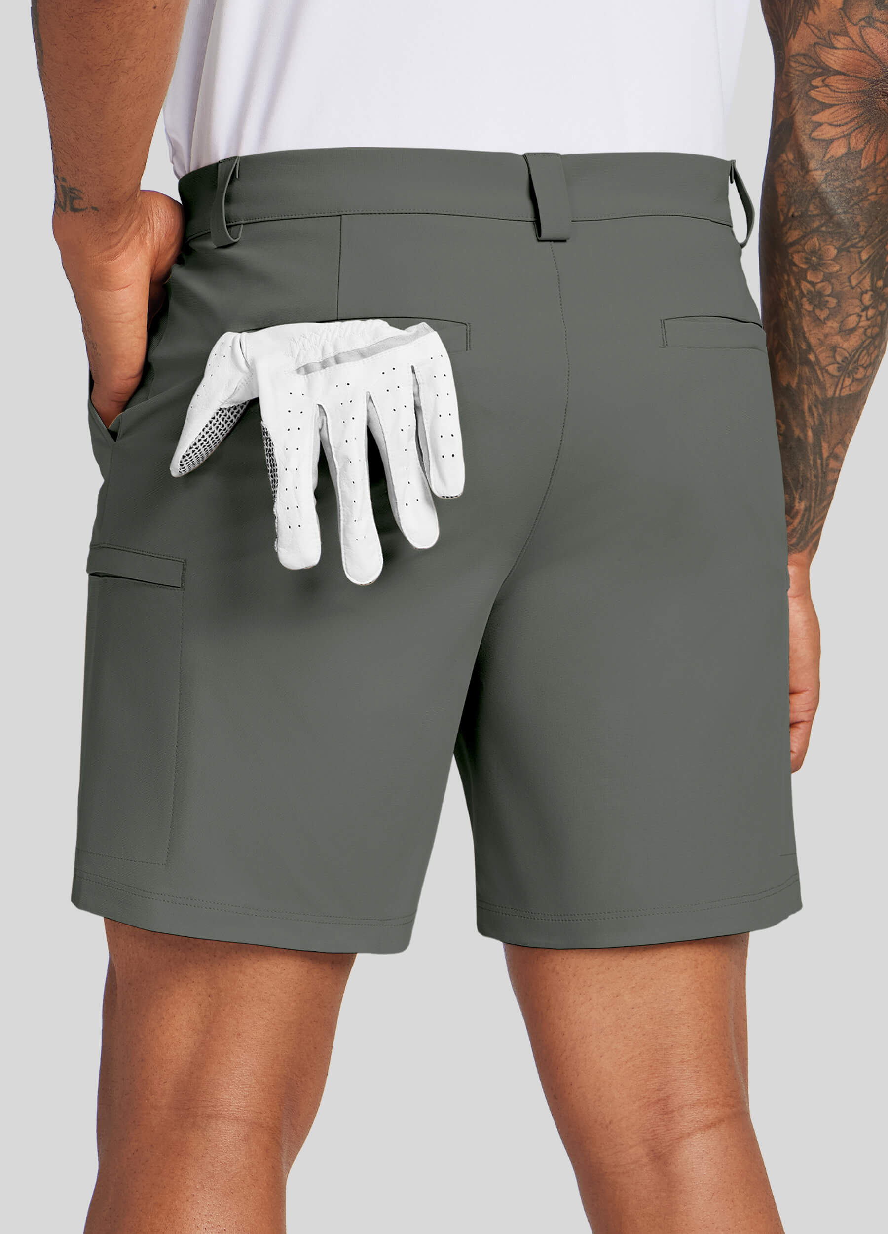 Men Golf Dress Shorts Classic Fit - Image 31