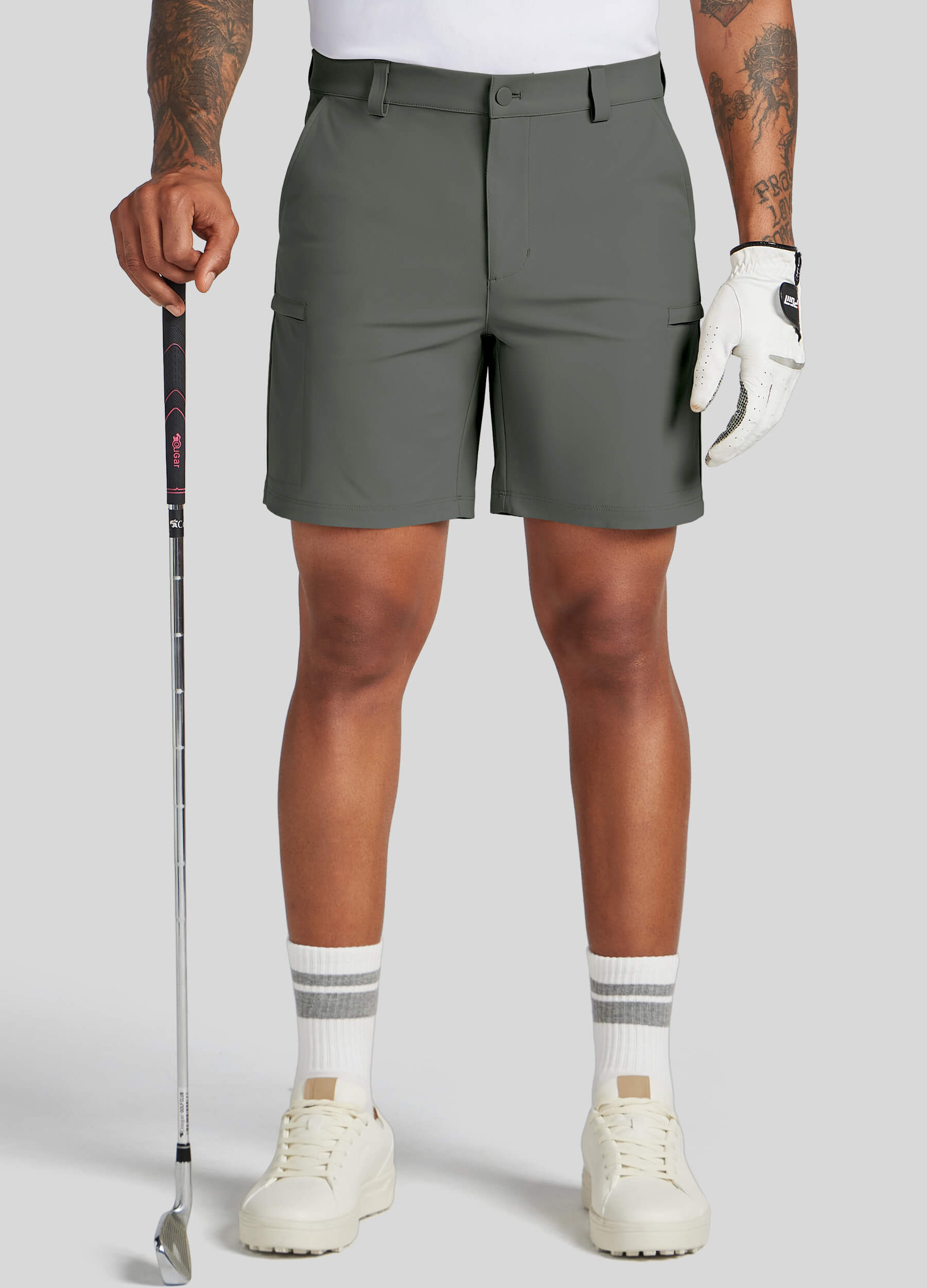 Men Golf Dress Shorts Classic Fit - Image 32