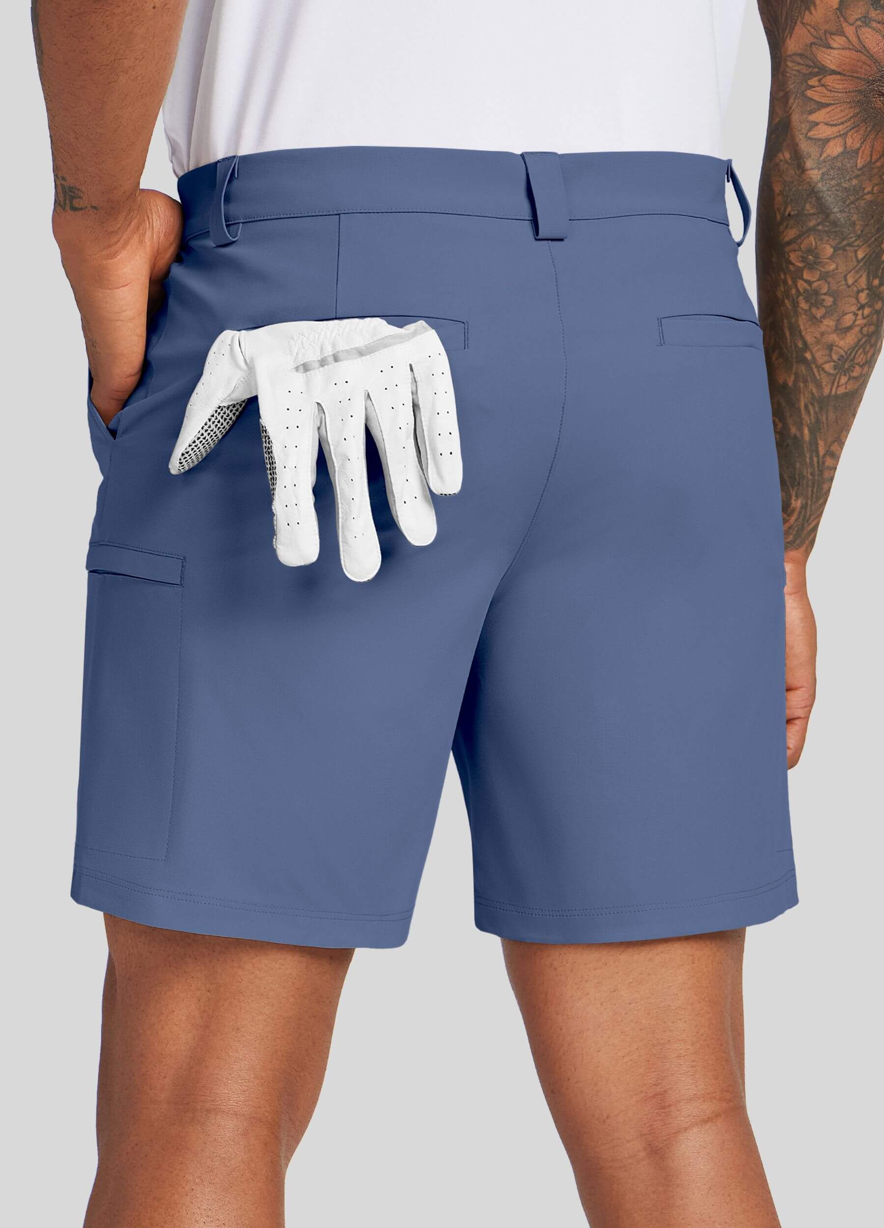 Men Golf Dress Shorts Classic Fit - Image 35