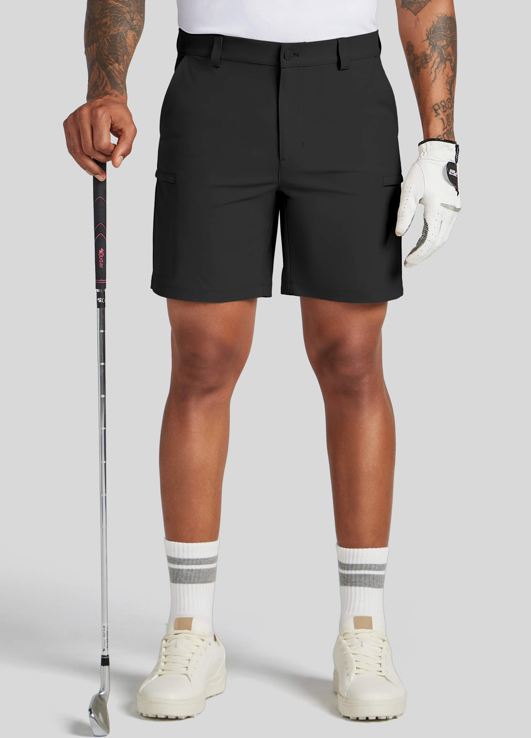 Men Golf Dress Shorts Classic Fit - Image 40