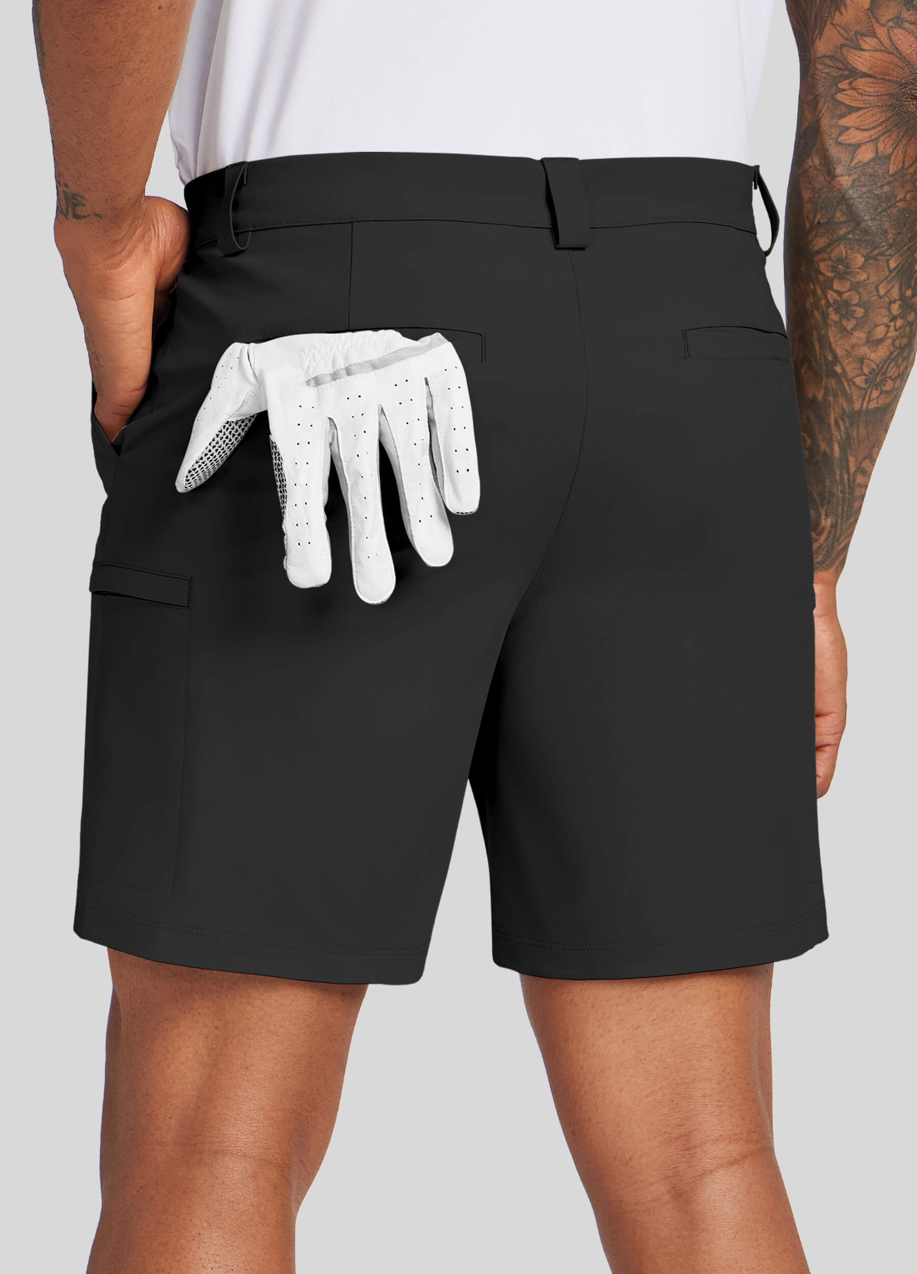 Men Golf Dress Shorts Classic Fit - Image 42