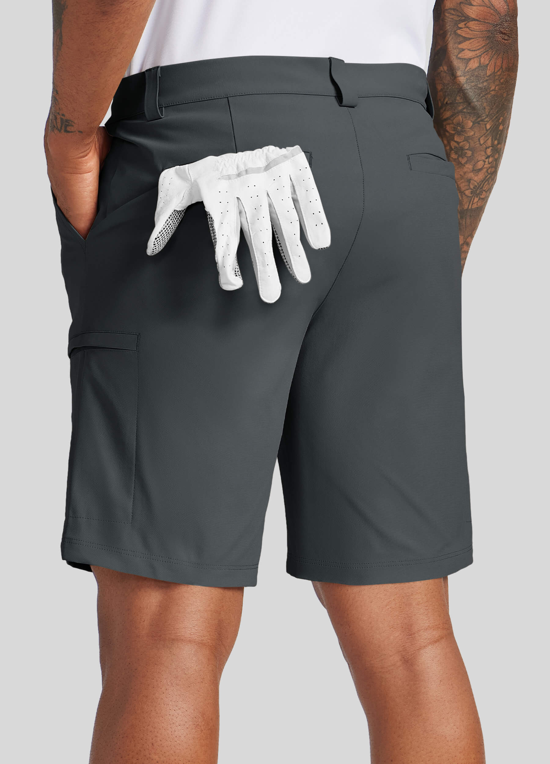 Men Golf Dress Shorts Classic Fit - Image 23