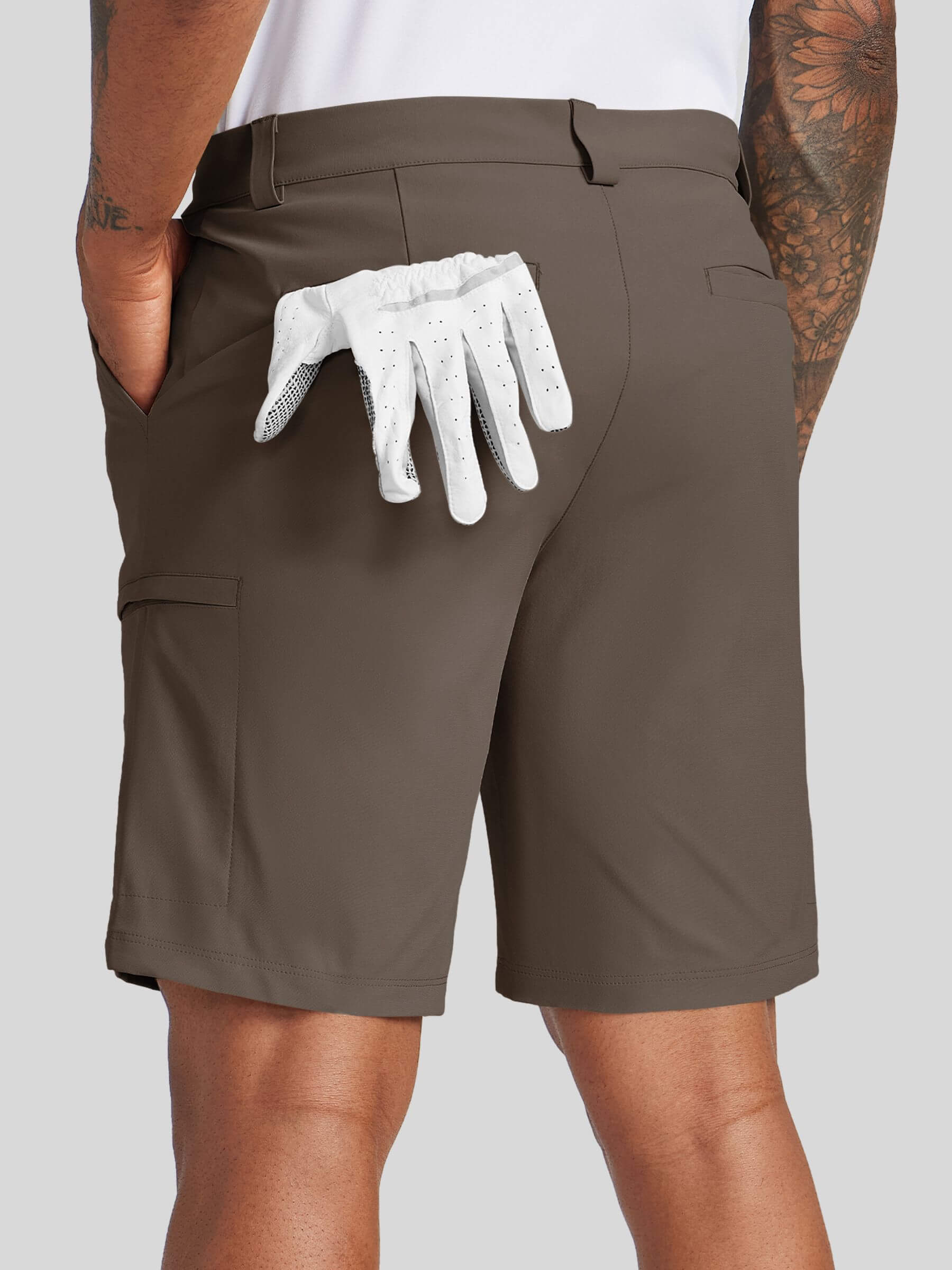 Men Golf Dress Shorts Classic Fit - Image 27