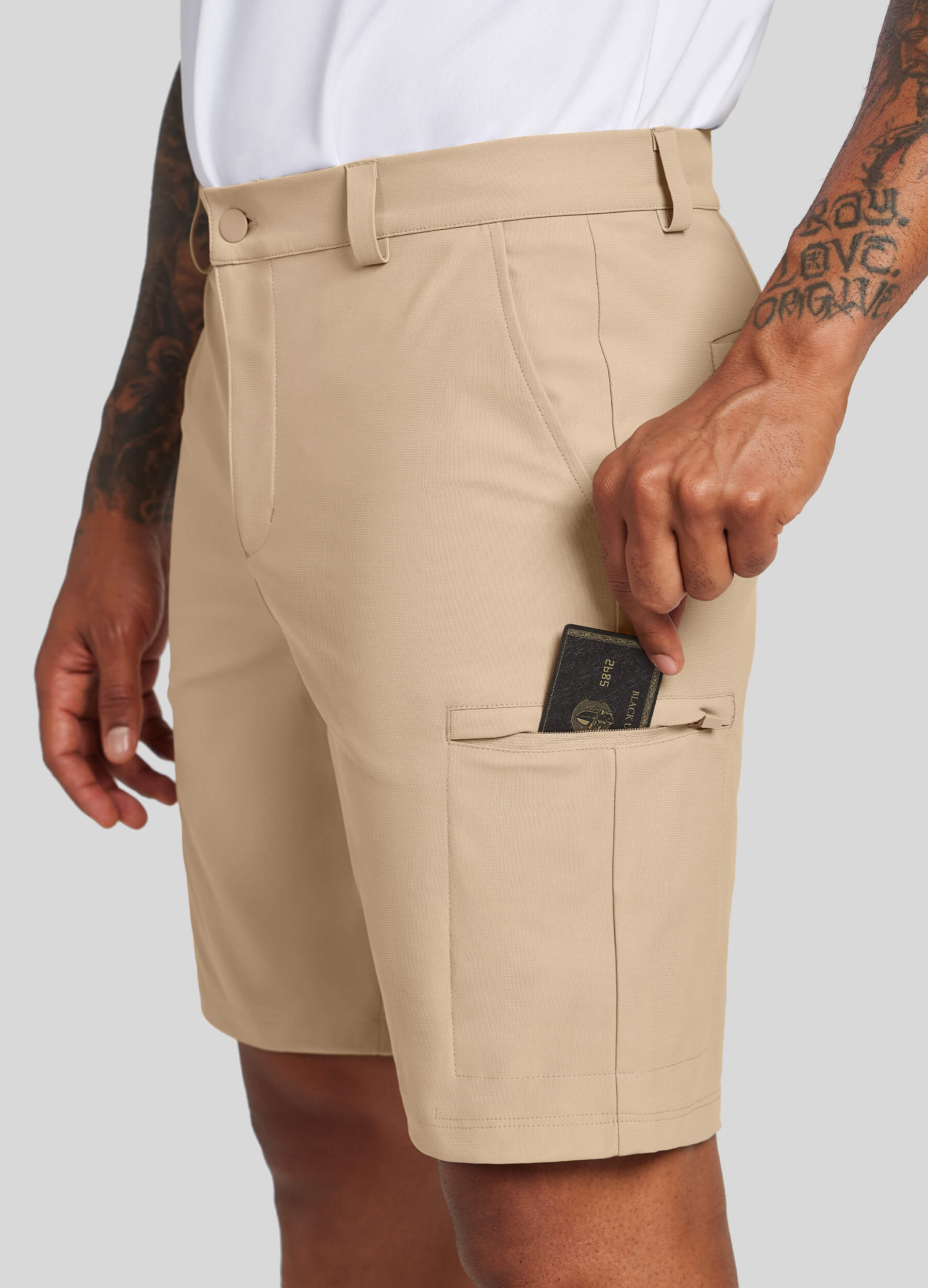 Men Golf Dress Shorts Classic Fit - Image 4