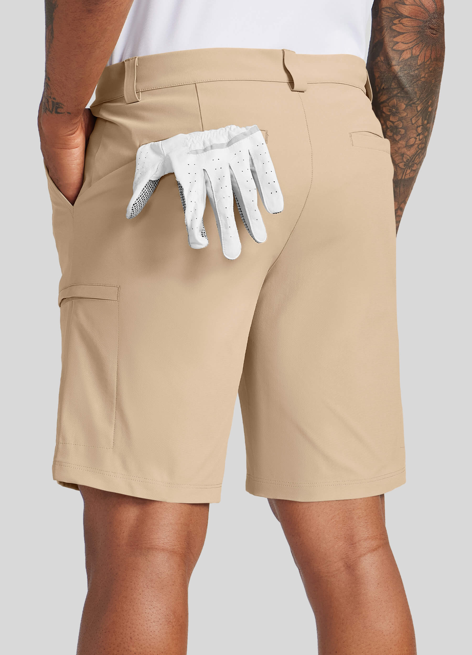 Men Golf Dress Shorts Classic Fit - Image 5