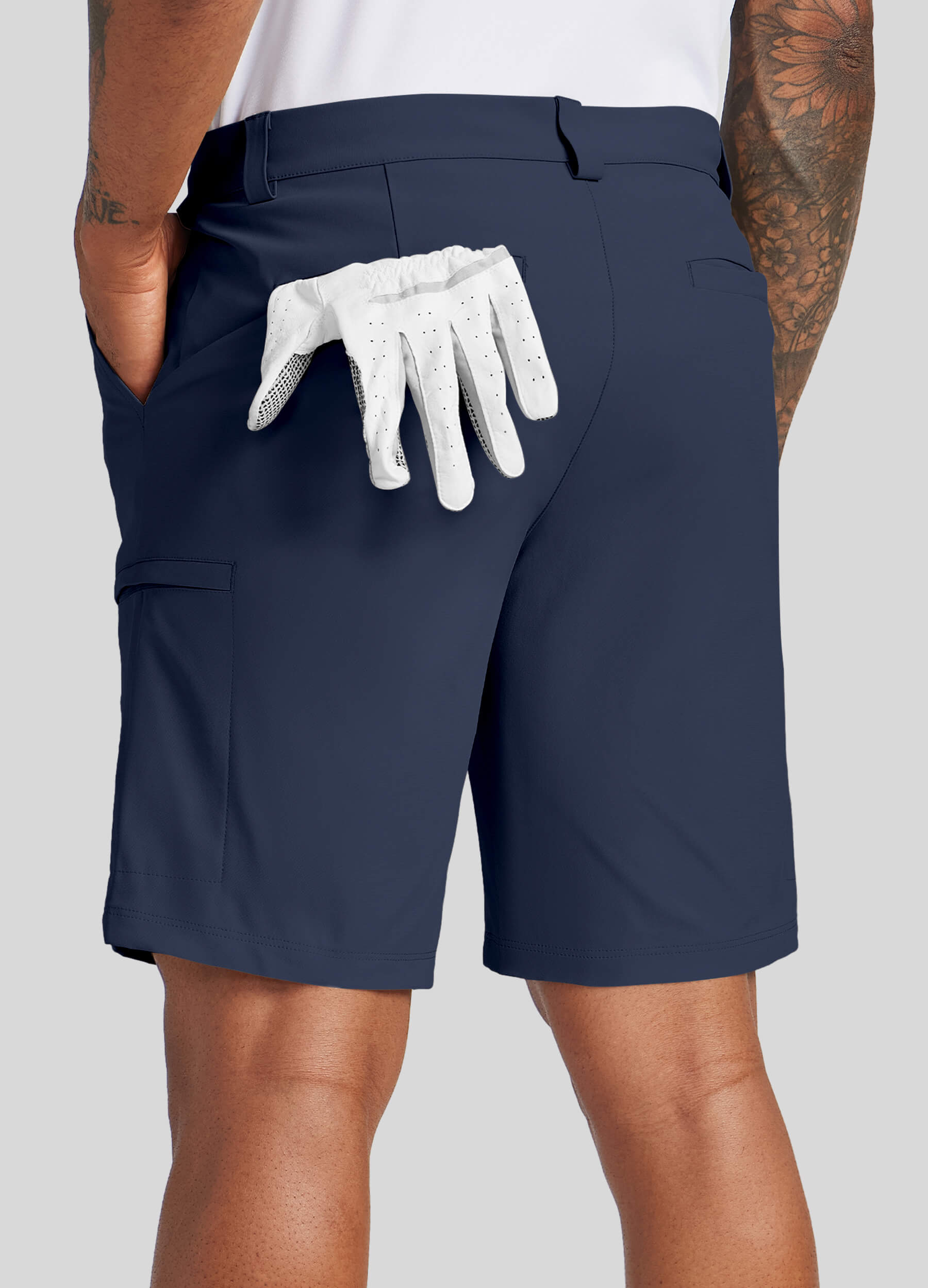 Men Golf Dress Shorts Classic Fit - Image 8