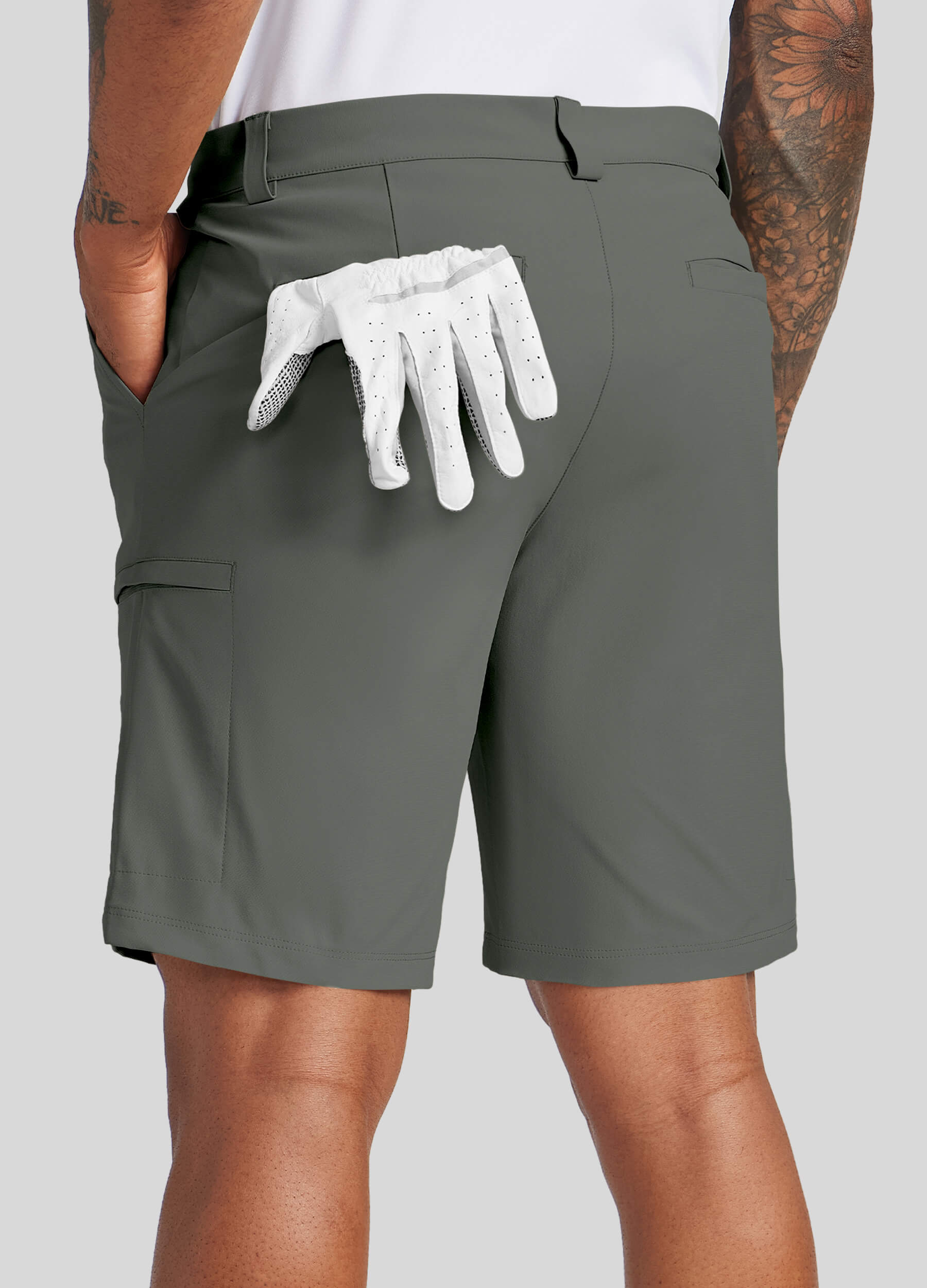 Men Golf Dress Shorts Classic Fit - Image 12