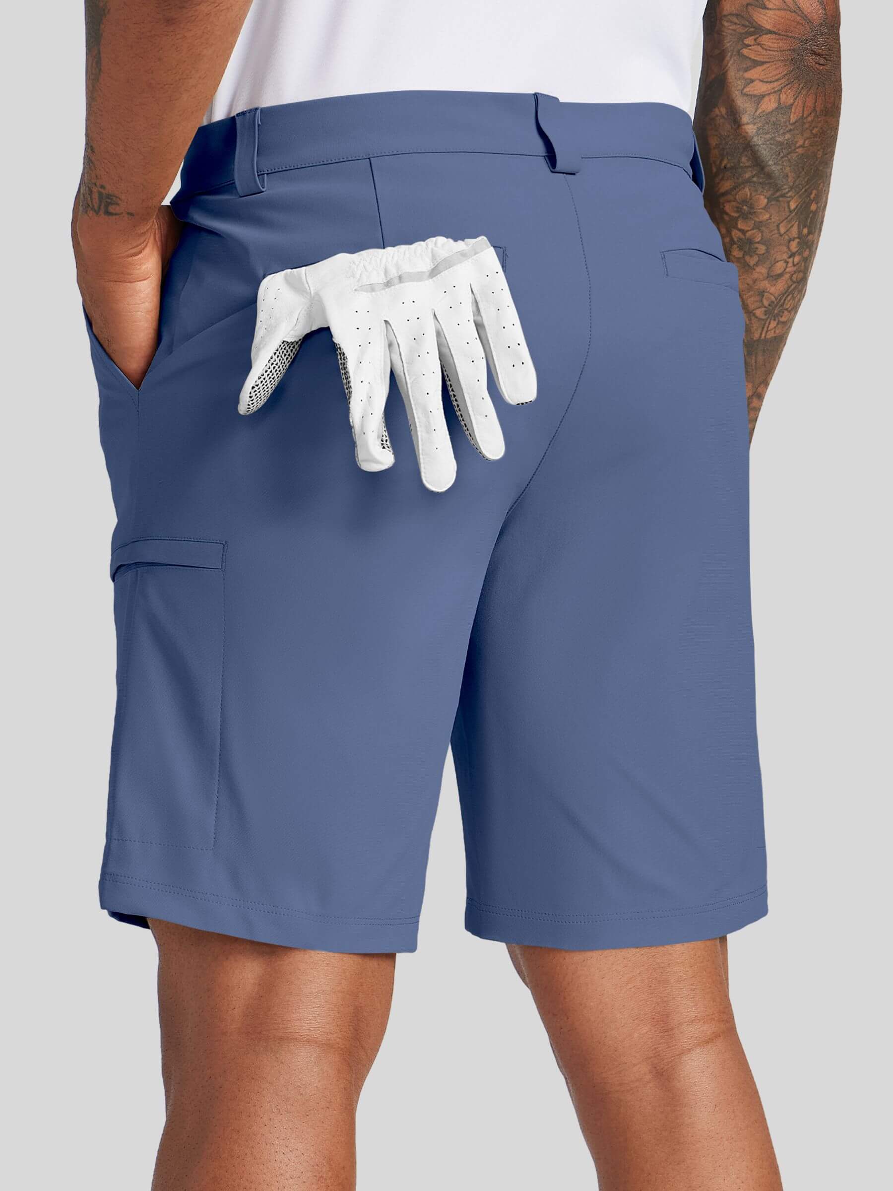 Men Golf Dress Shorts Classic Fit - Image 14