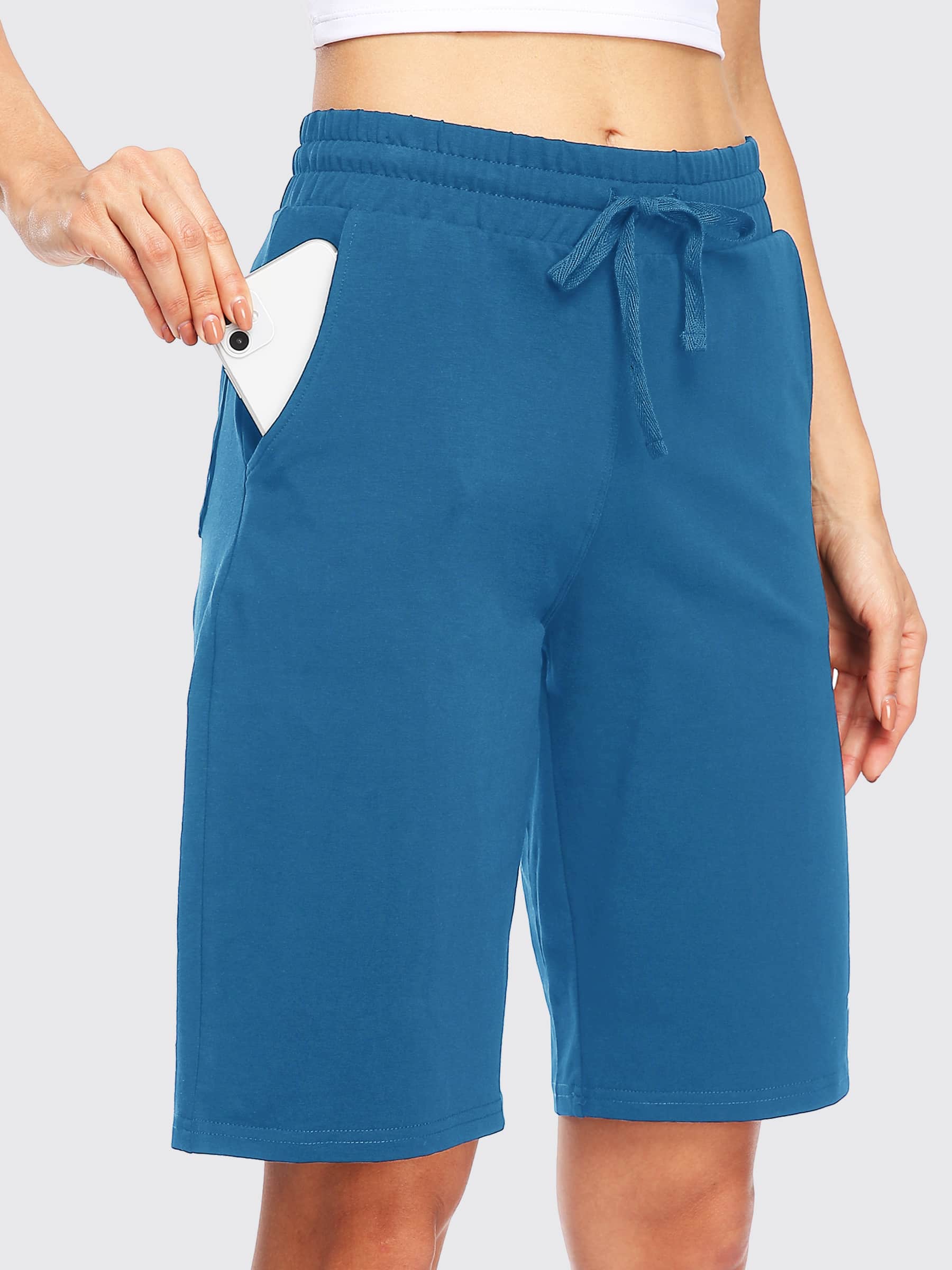 Women's Cotton Bermuda Shorts — Lounging & Casual - Image 23