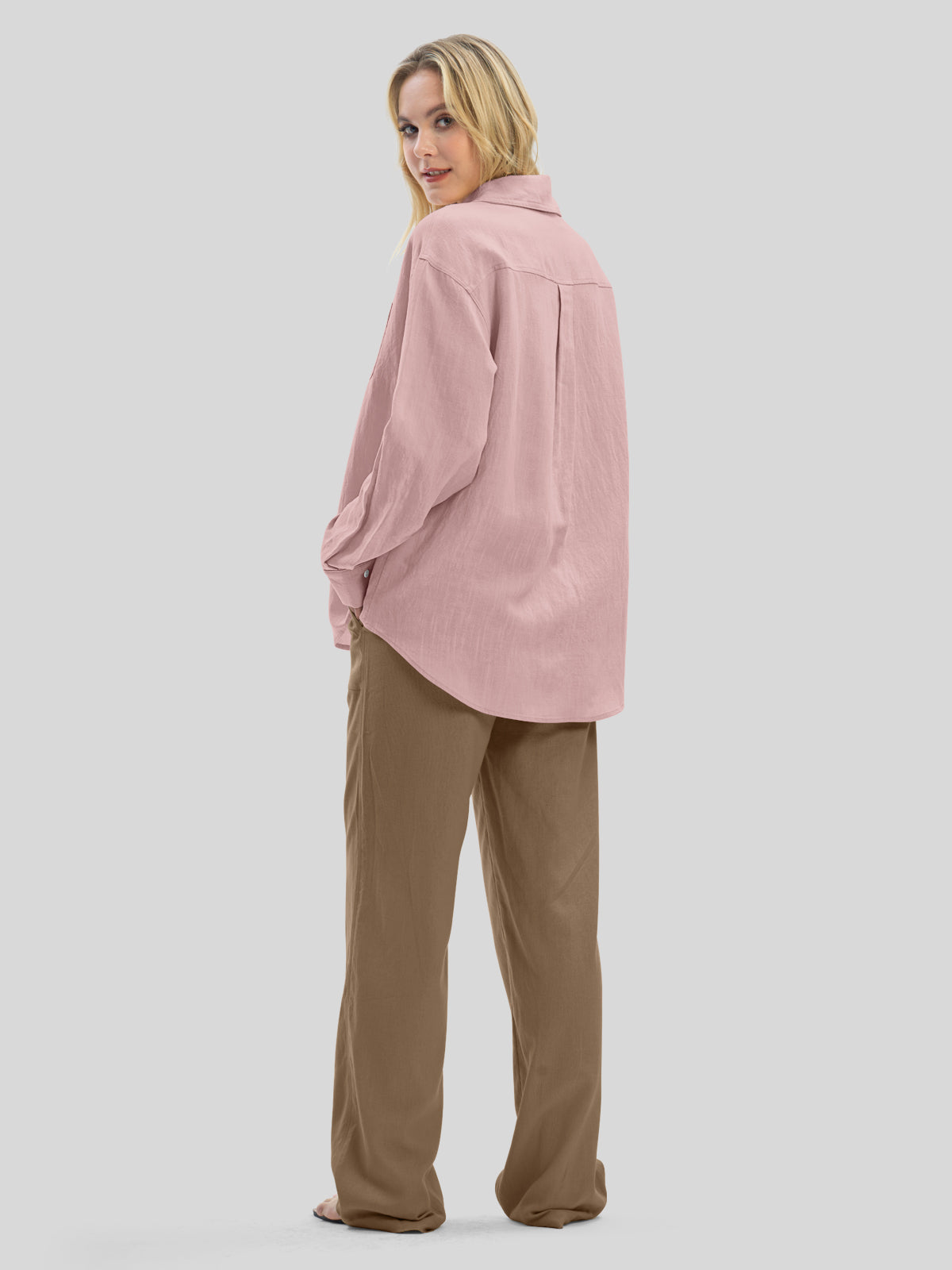 Women's Breeze Linen Button-Down Shirts - Image 20
