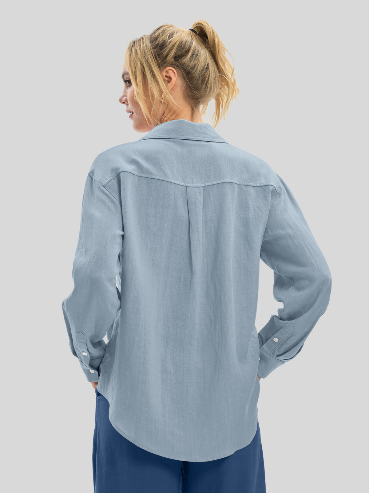 Women's Breeze Linen Button-Down Shirts - Image 13