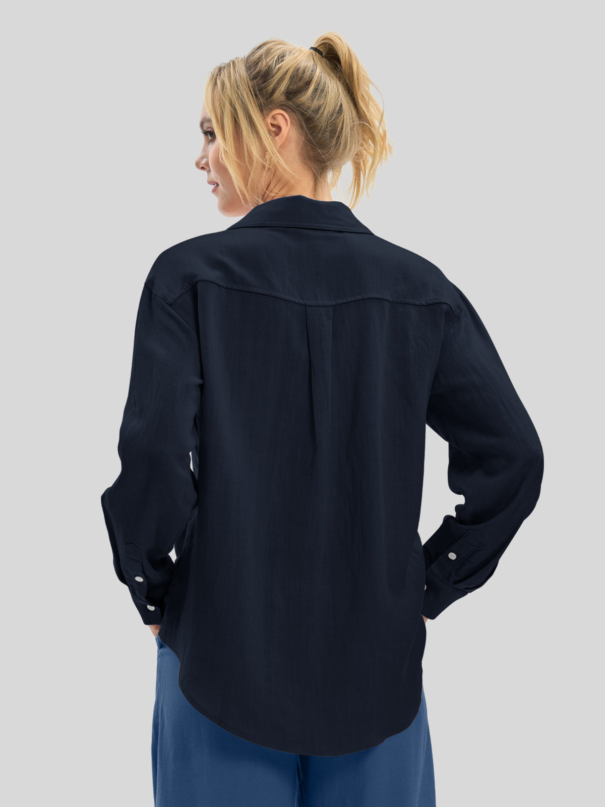 Women's Breeze Linen Button-Down Shirts - Image 29
