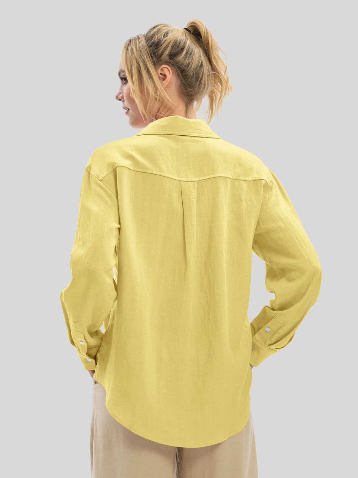 Women's Breeze Linen Button-Down Shirts - Image 40