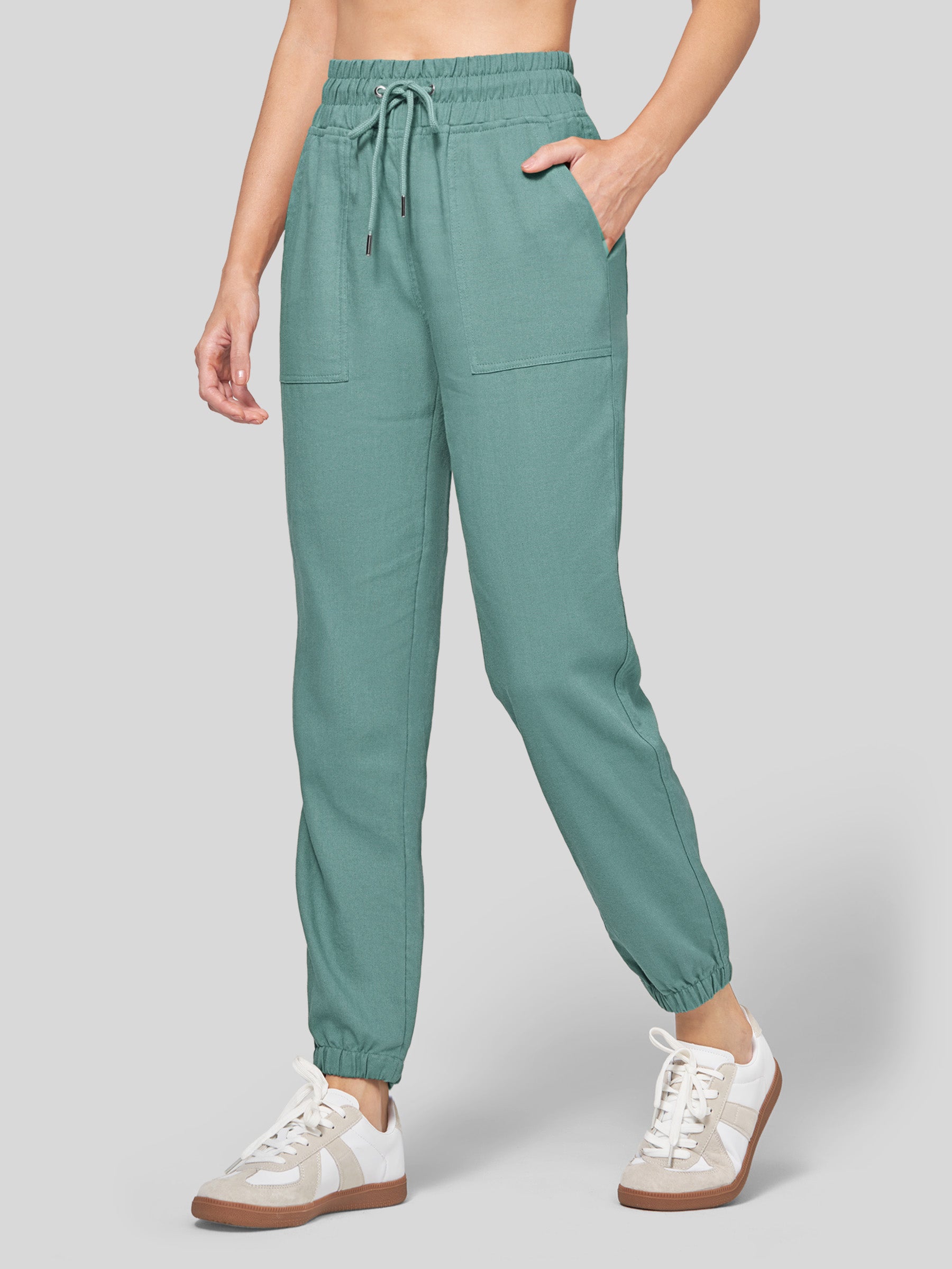Women's Cotton Linen Joggers - Image 12
