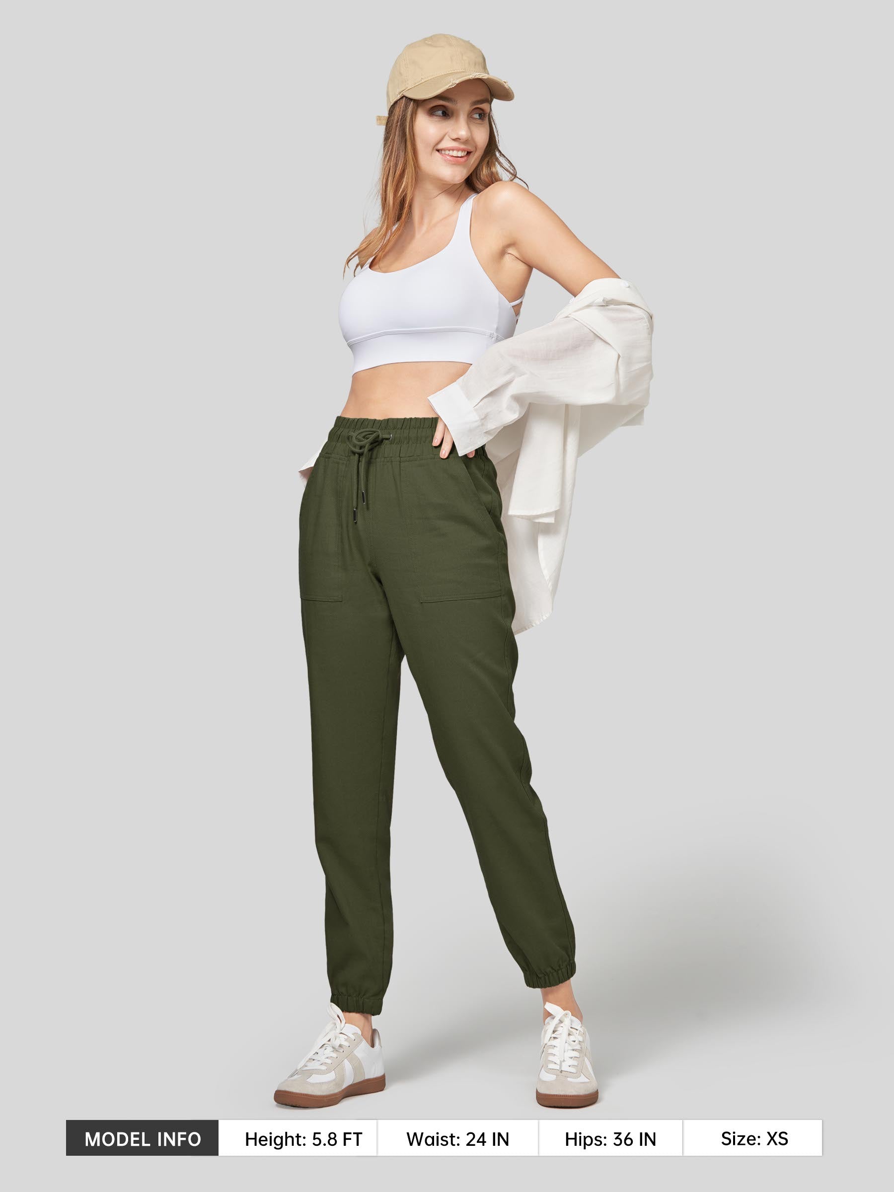 Women's Cotton Linen Joggers - Image 20
