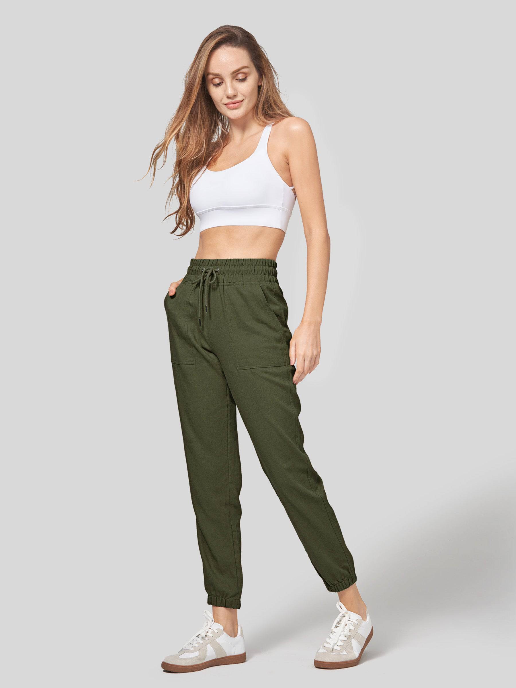Women's Cotton Linen Joggers - Image 21