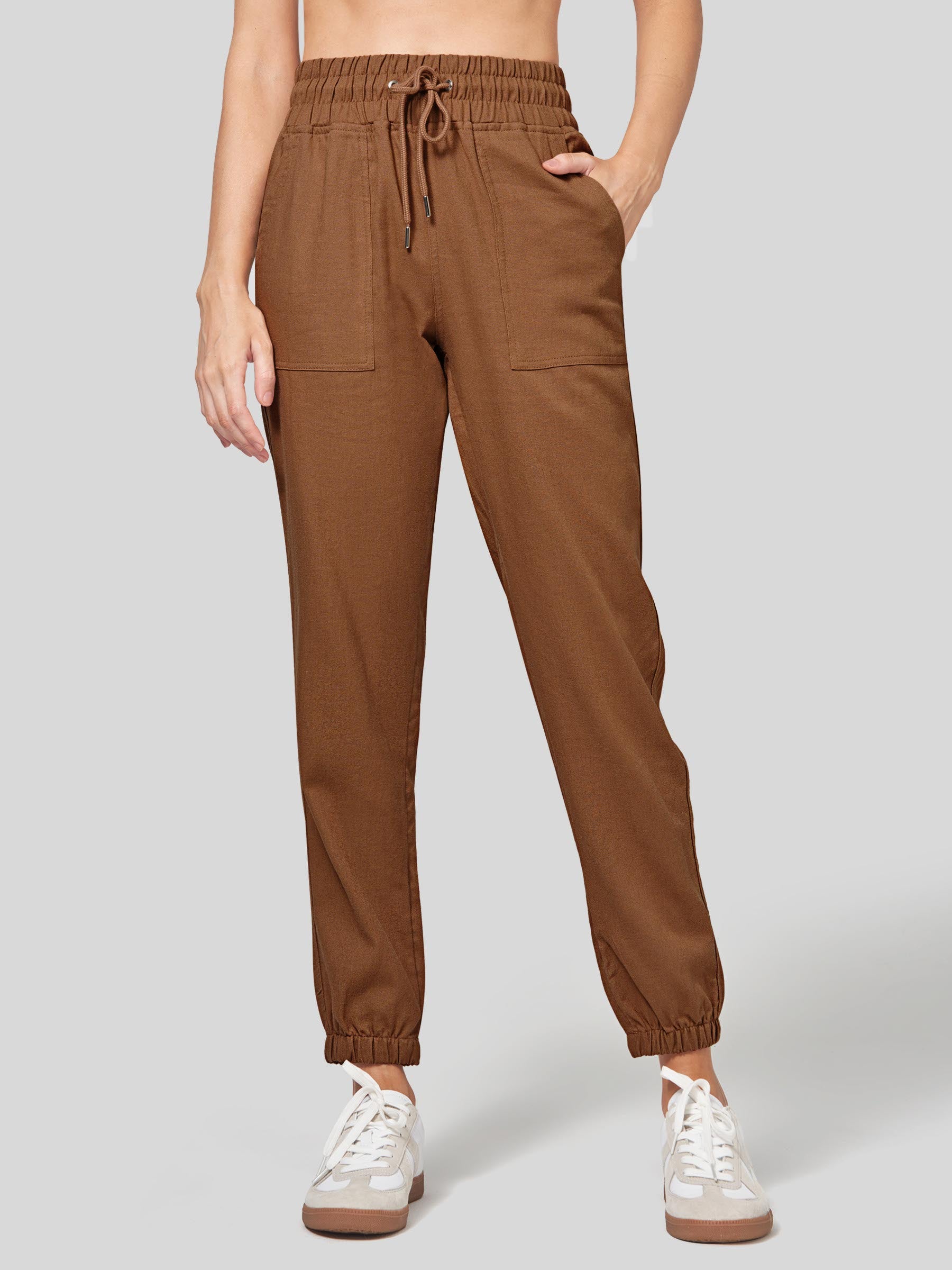 Women's Cotton Linen Joggers - Image 26
