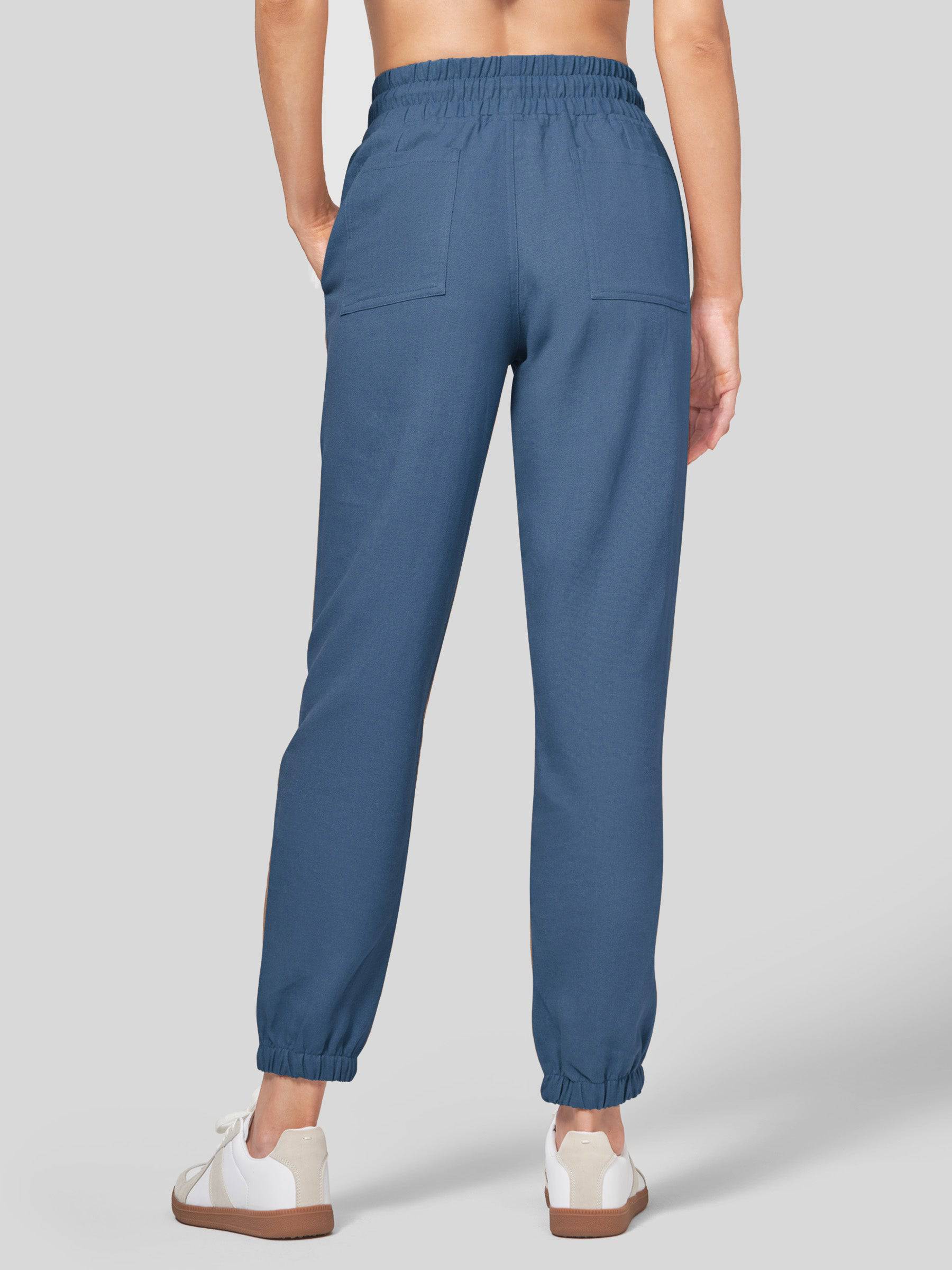 Women's Cotton Linen Joggers - Image 4