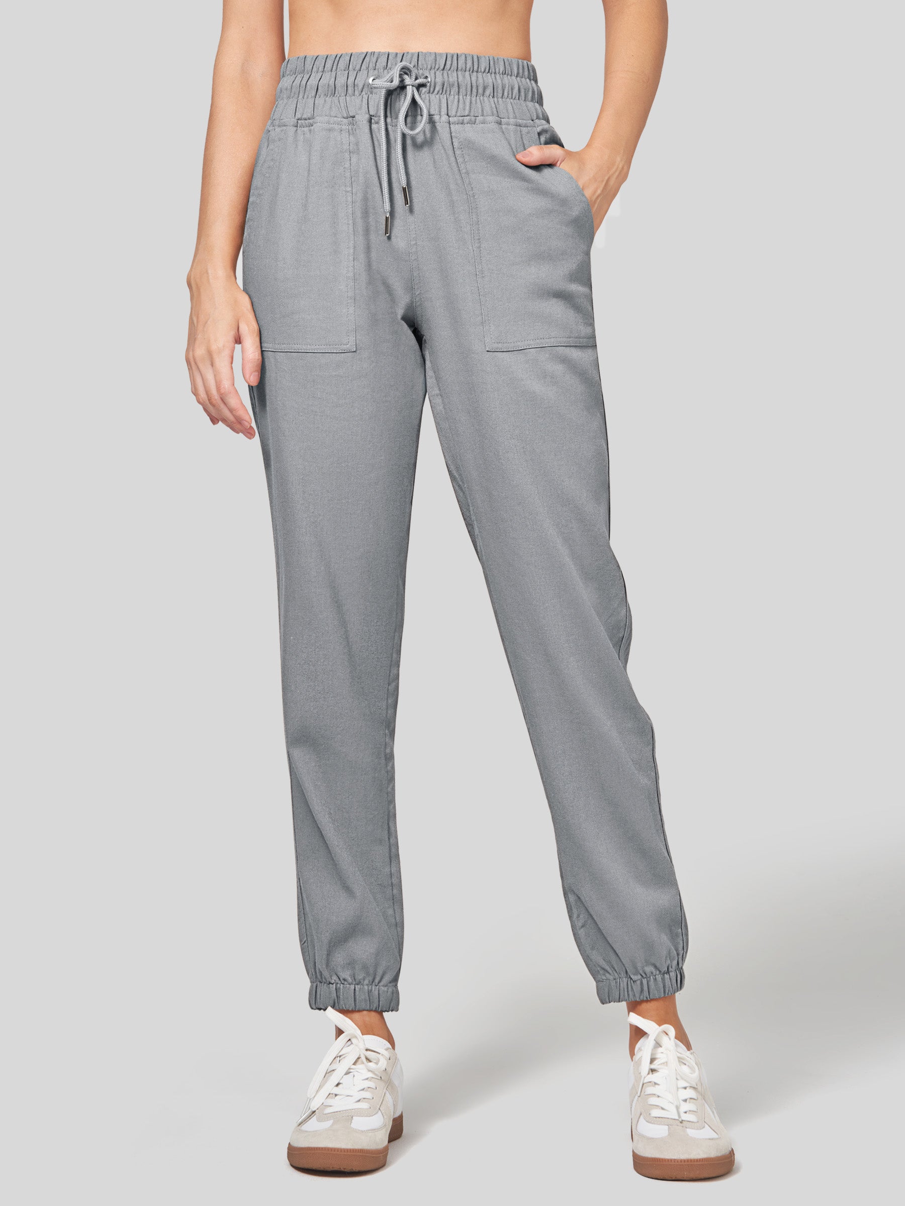 Women's Cotton Linen Joggers - Image 36
